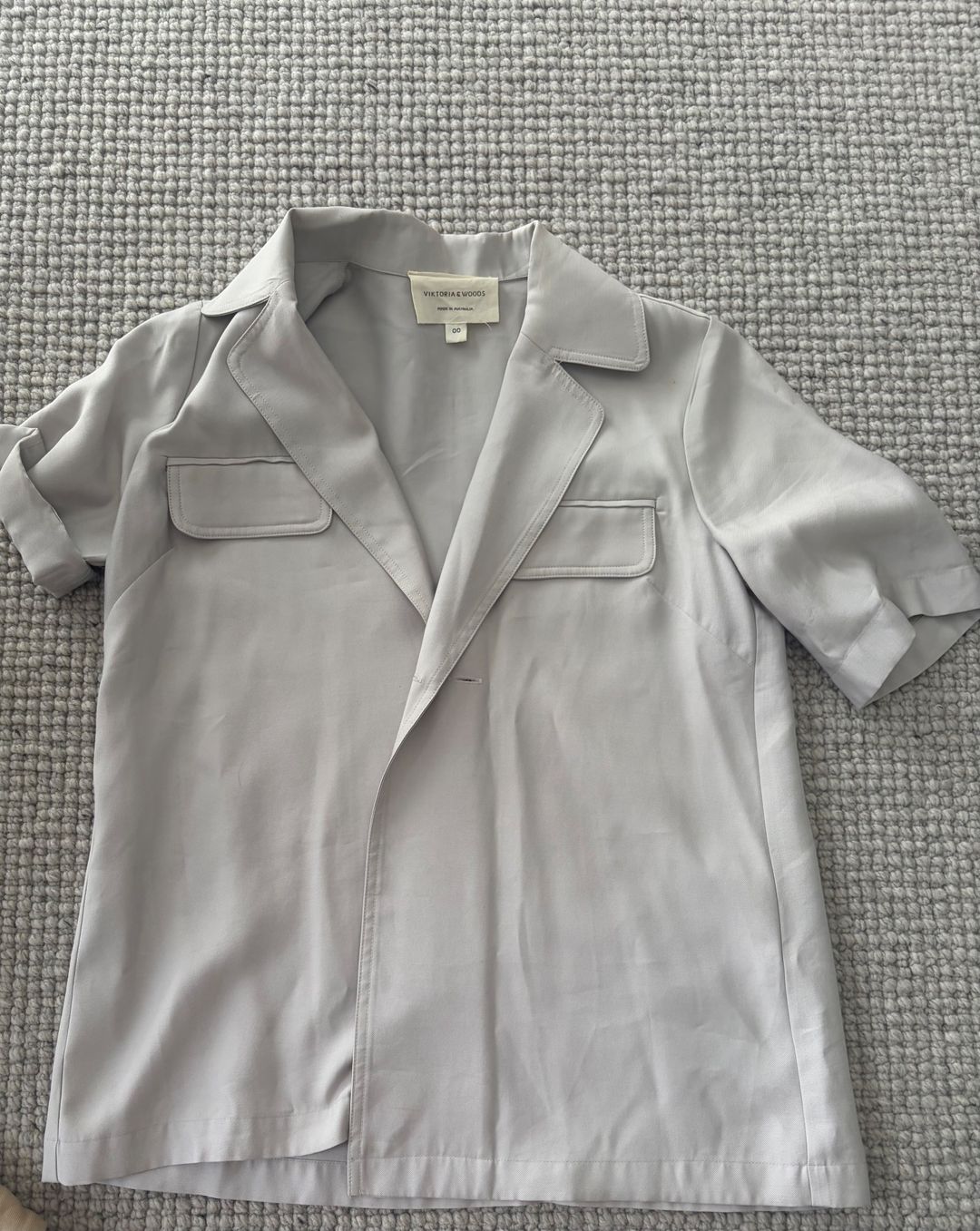 Viktoria & Woods Grey Utility Shirt XS for rent on The Volte - main image