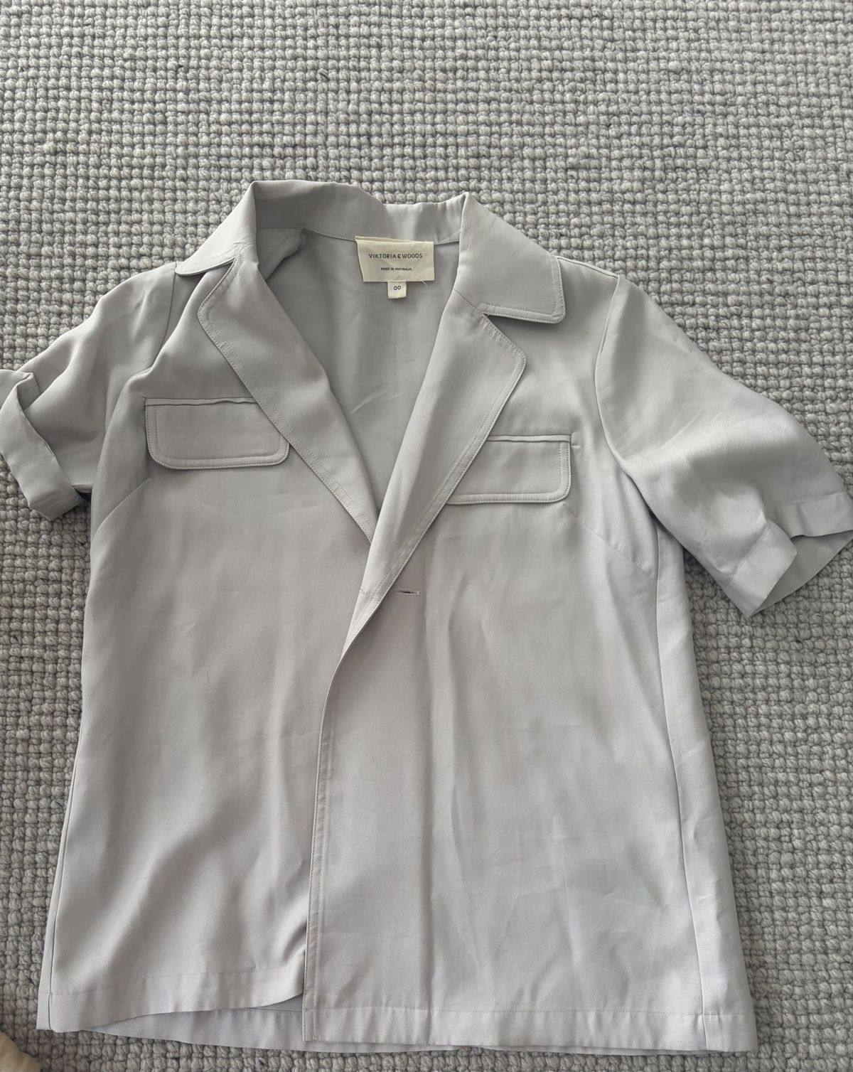 Viktoria & Woods Grey Utility Shirt XS for rent on The Volte - main image