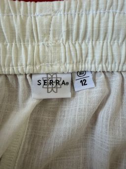 Serra White Cotton Beach Pants Women's Size 12 for rent on The Volte - image 3