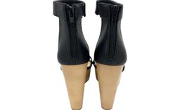 Novo Black Nude Platform Wedge Heels – Size 8 🖤 Novo Two-Tone Platform Wedge Sandals 🖤 for rent on The Volte - image 5