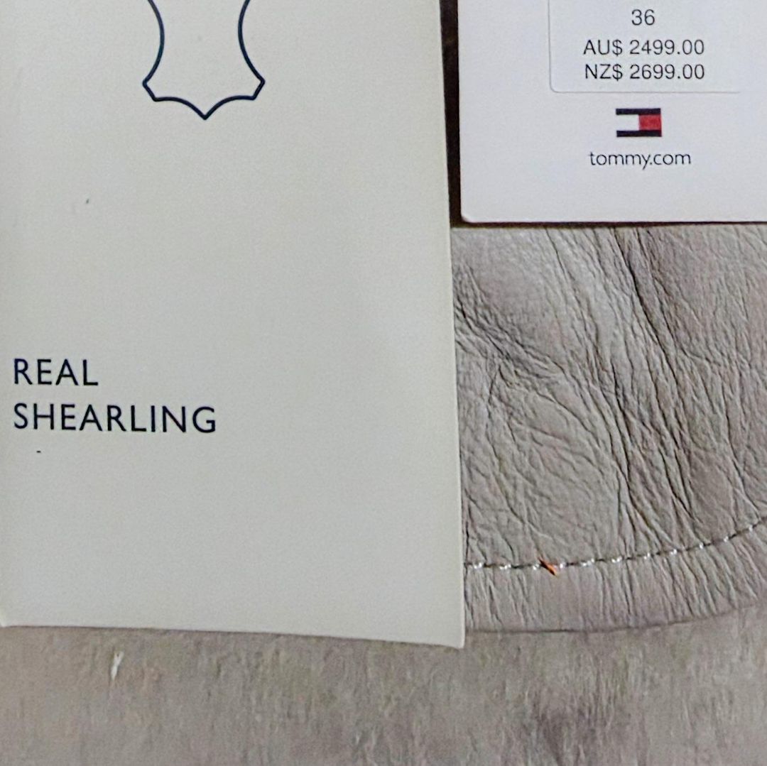 Tommy hifiger icons shearling biker jacket for rent on The Volte - main image