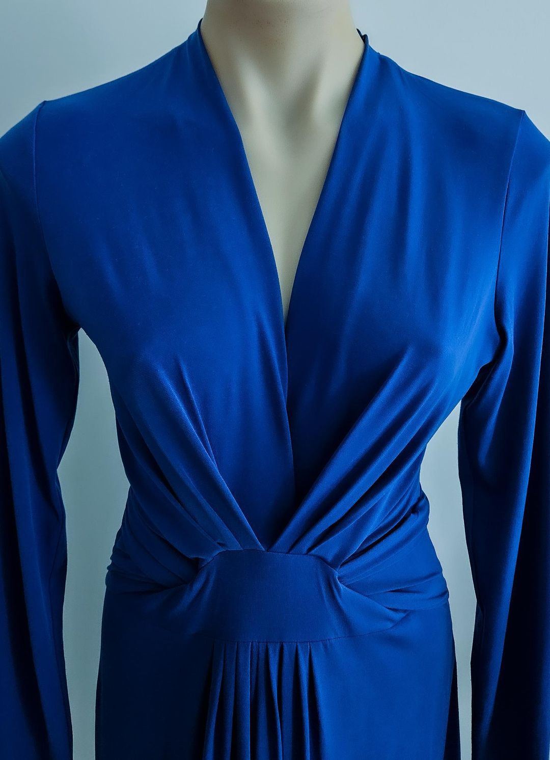 Michael Kors Blue Wrap Dress Midi US 10 for rent on The Volte - main image