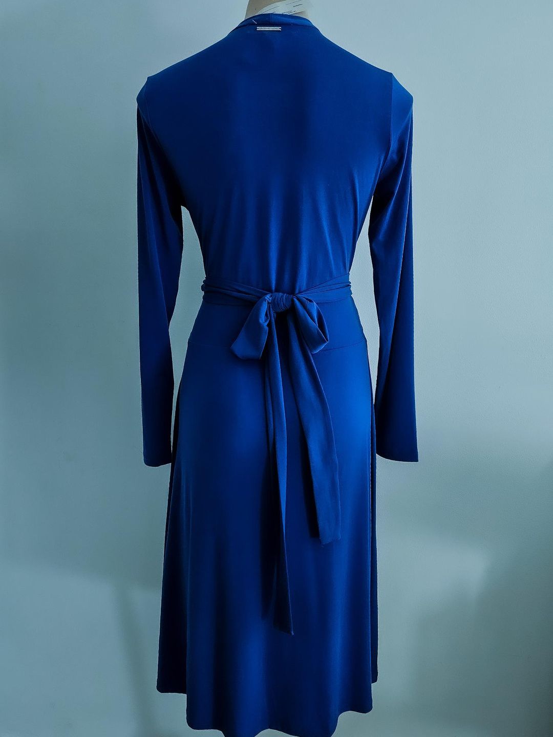 Michael Kors Blue Wrap Dress Midi US 10 for rent on The Volte - main image