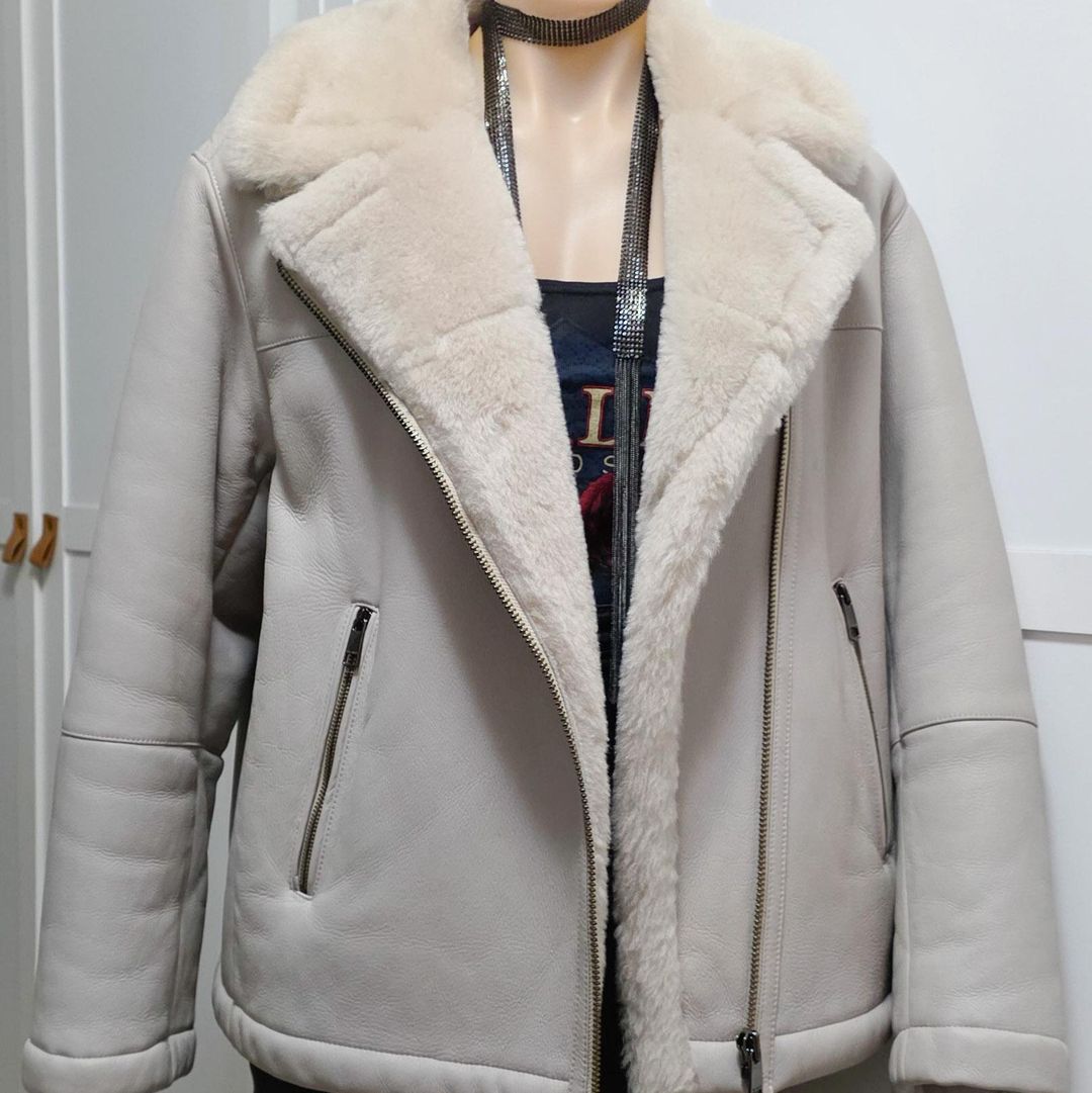 Tommy hifiger icons shearling biker jacket for rent on The Volte - main image