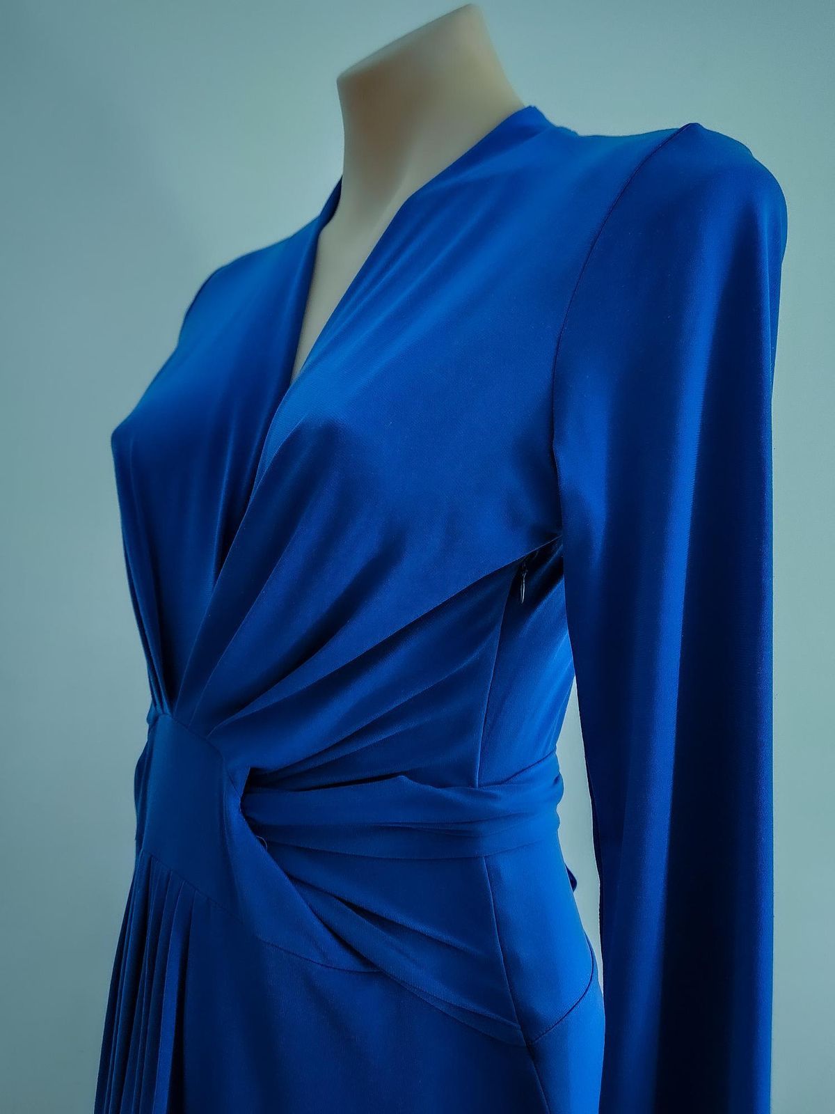 Michael Kors Blue Wrap Dress Midi US 10 - Image 3