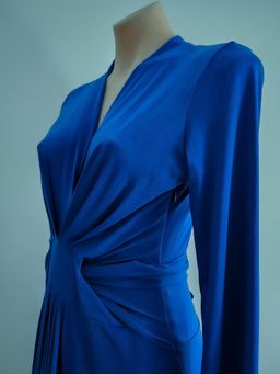 Michael Kors Blue Wrap Dress Midi US 10 for rent on The Volte - image 3