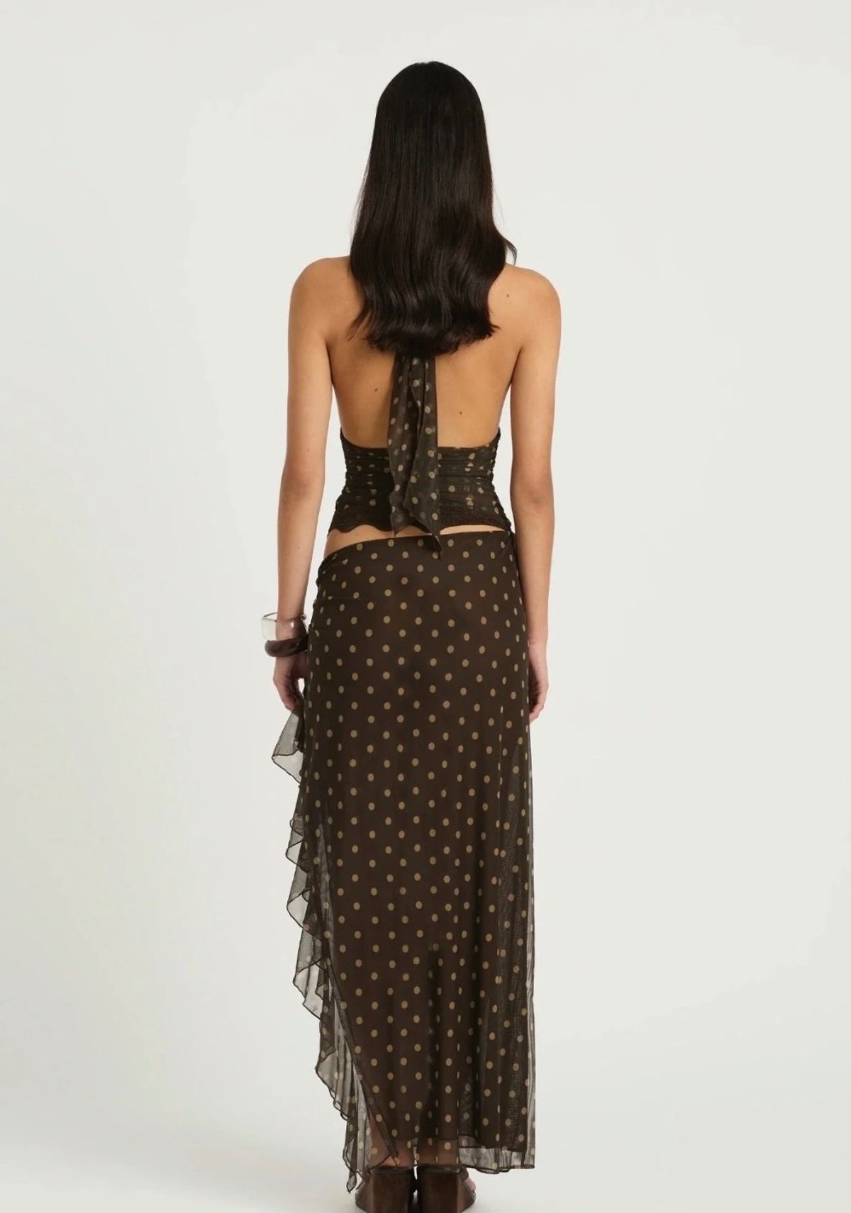 Benni Penelope Maxi Wrap Dress Size 10 Espresso Spot - Image 2