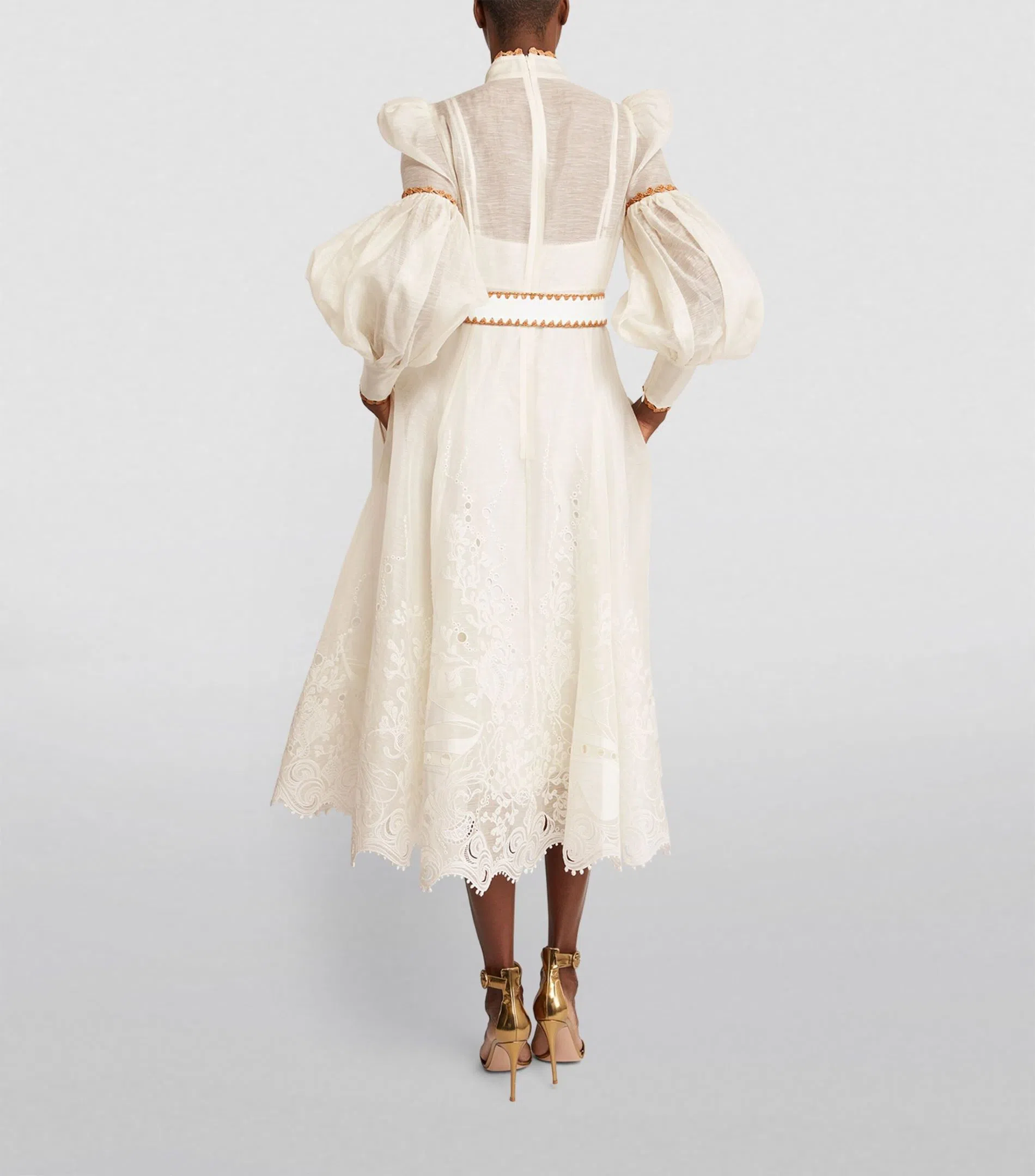 zimmermann postcard embroidered dress Zimmermann Postcard Embroidered Mini Dress (For Hire) – EKOLUV main image 1