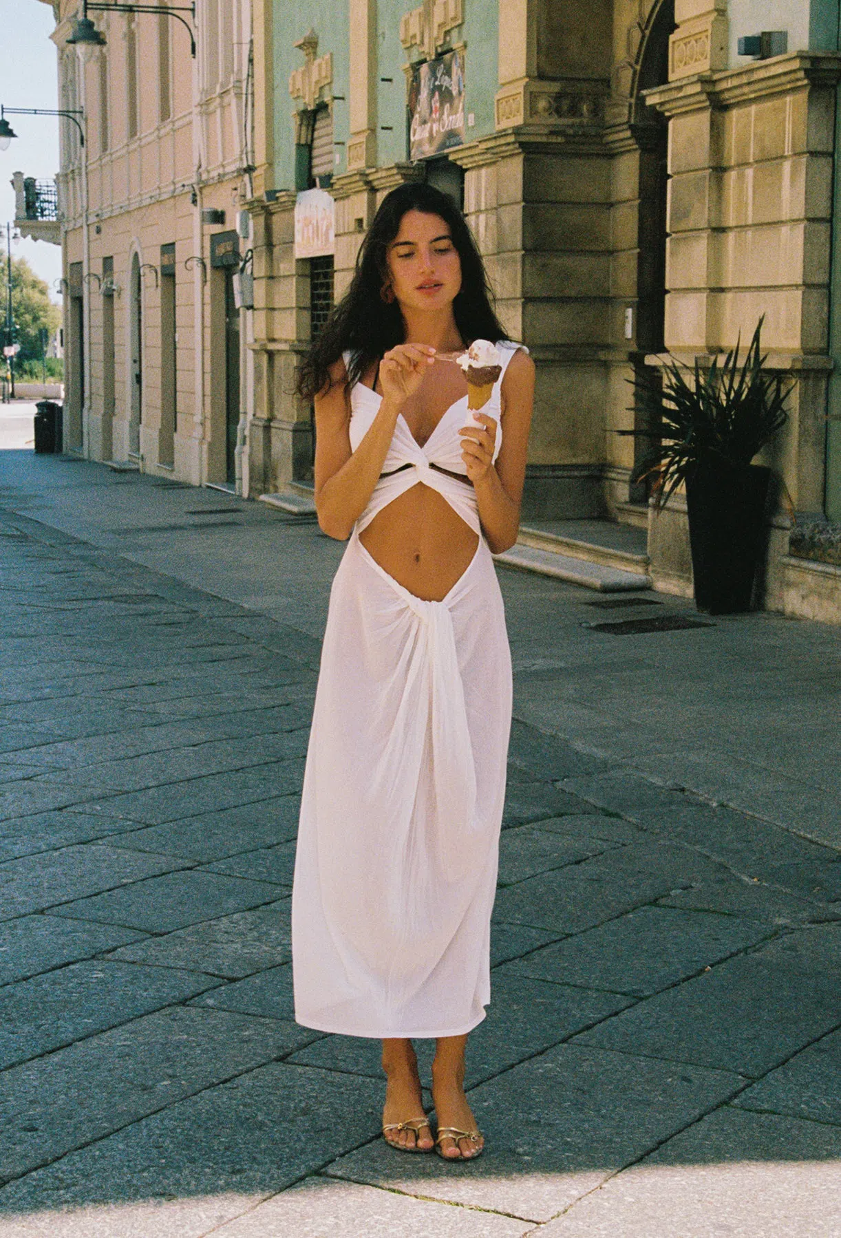 Asta Resort Mariana Dress in White Size XS / AU 6 The Volte