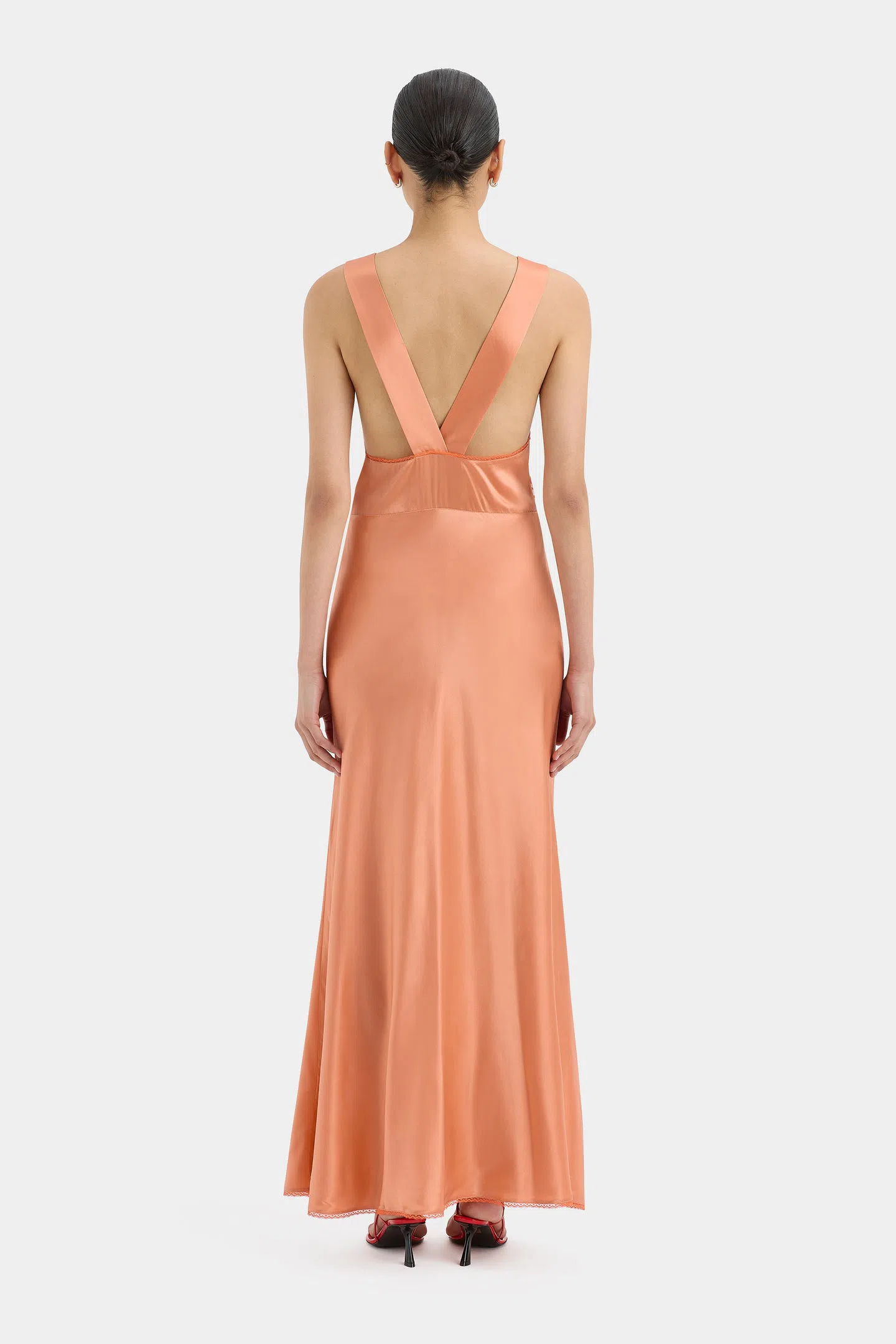 Sir the Label Danseurs Lace Slip Dress Peach Size 3 / AU 12 | The Volte