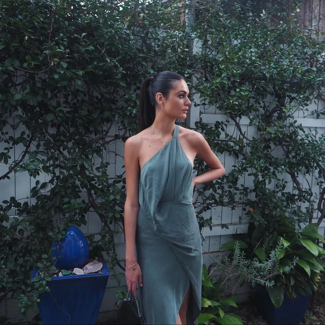 One Fell Swoop Harlequin Dress in Viridian Size 6 | The Volte