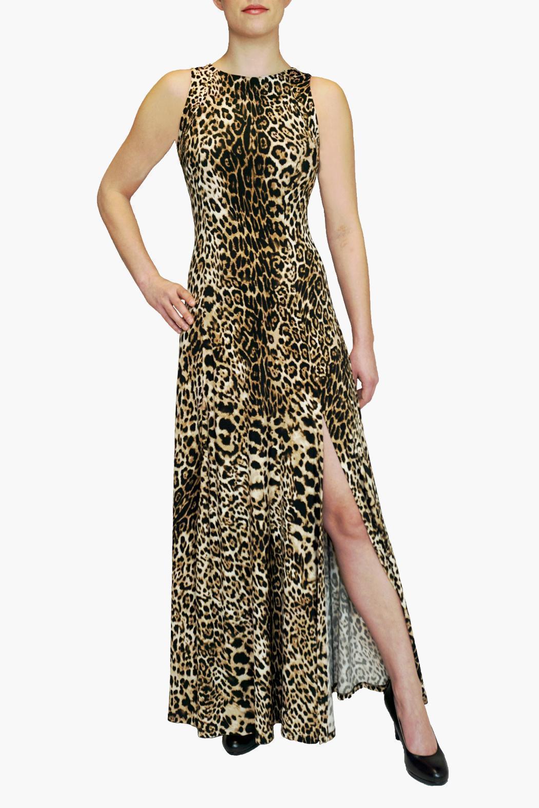 JOSEPH RIBKOFF Leopard print maxi dress