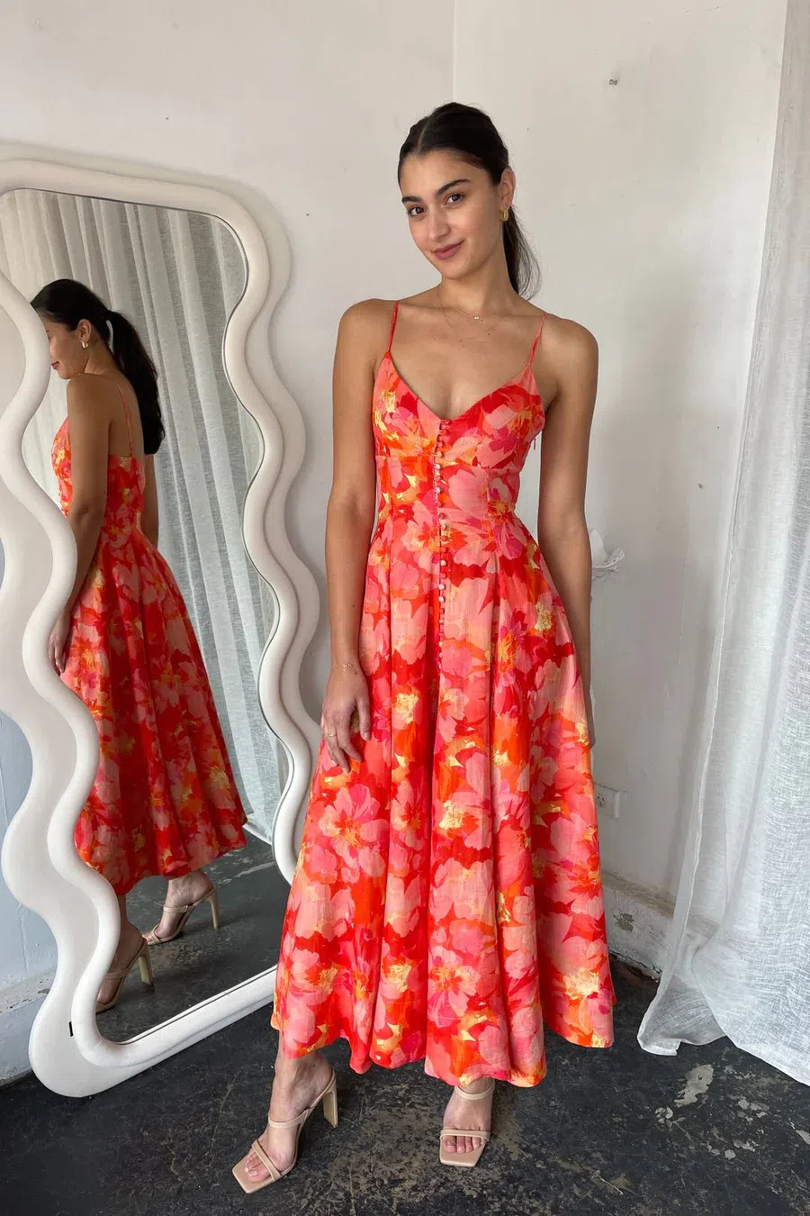 The Red Sofia Dress main image 1