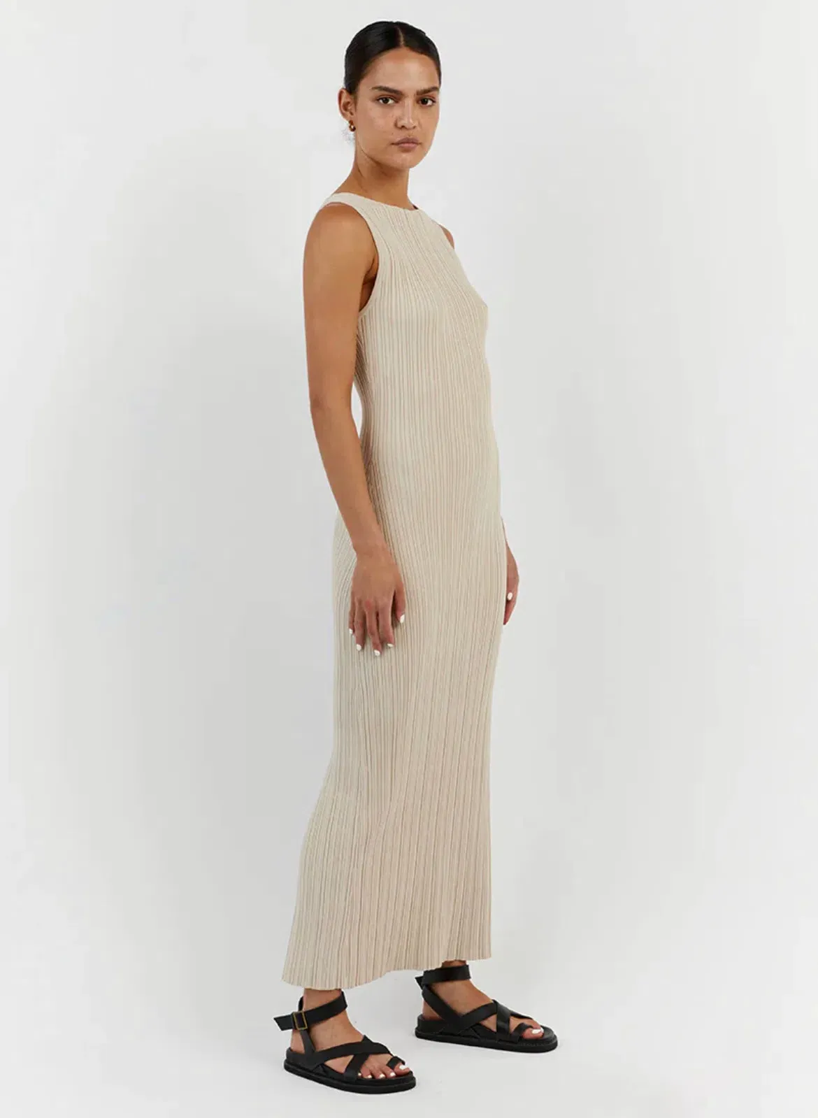 sienna stone knit midi dress Dissh Sienna Stone Midi Dress Beige Size XS / AU 6