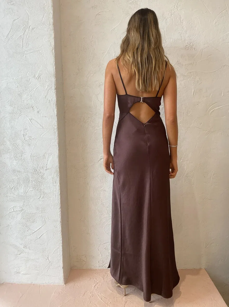 Hazel Maxi Dress - Chocolate main image 1
