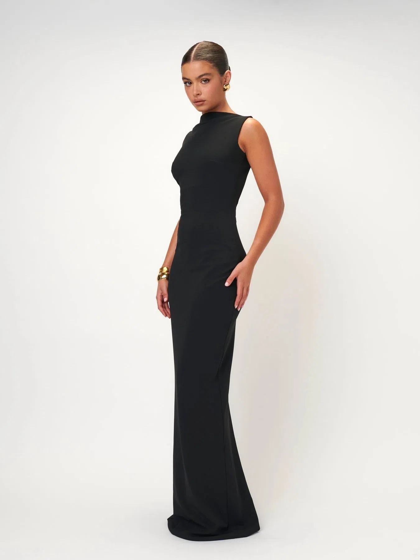 Effie Kats Thalia Gown Black Sequin