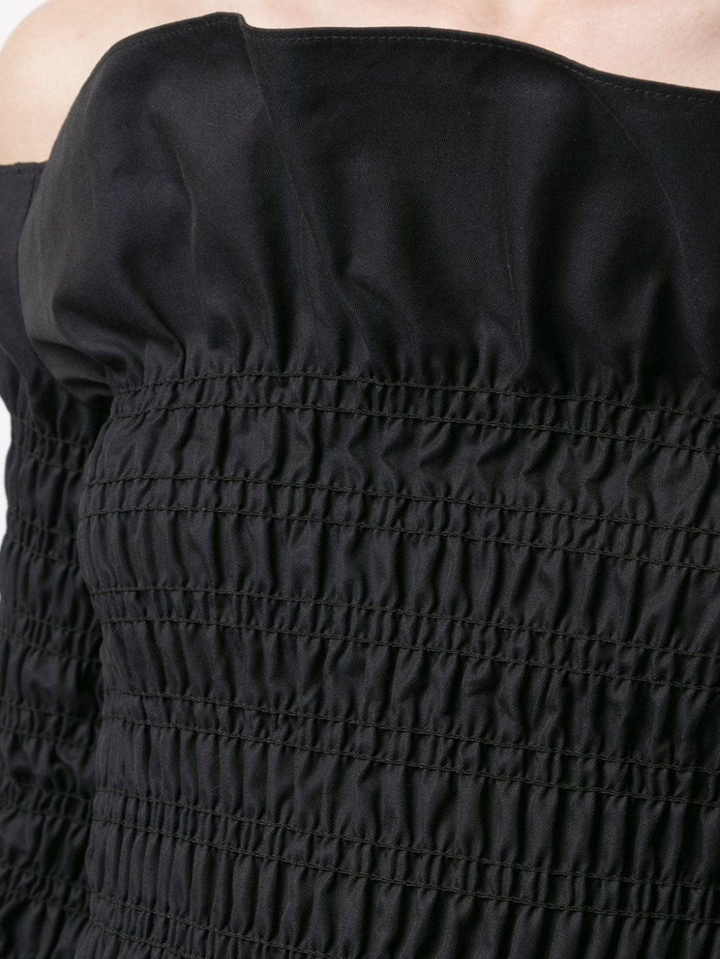 Dion Lee Shirred Mini Dress Black Size 8 | The Volte