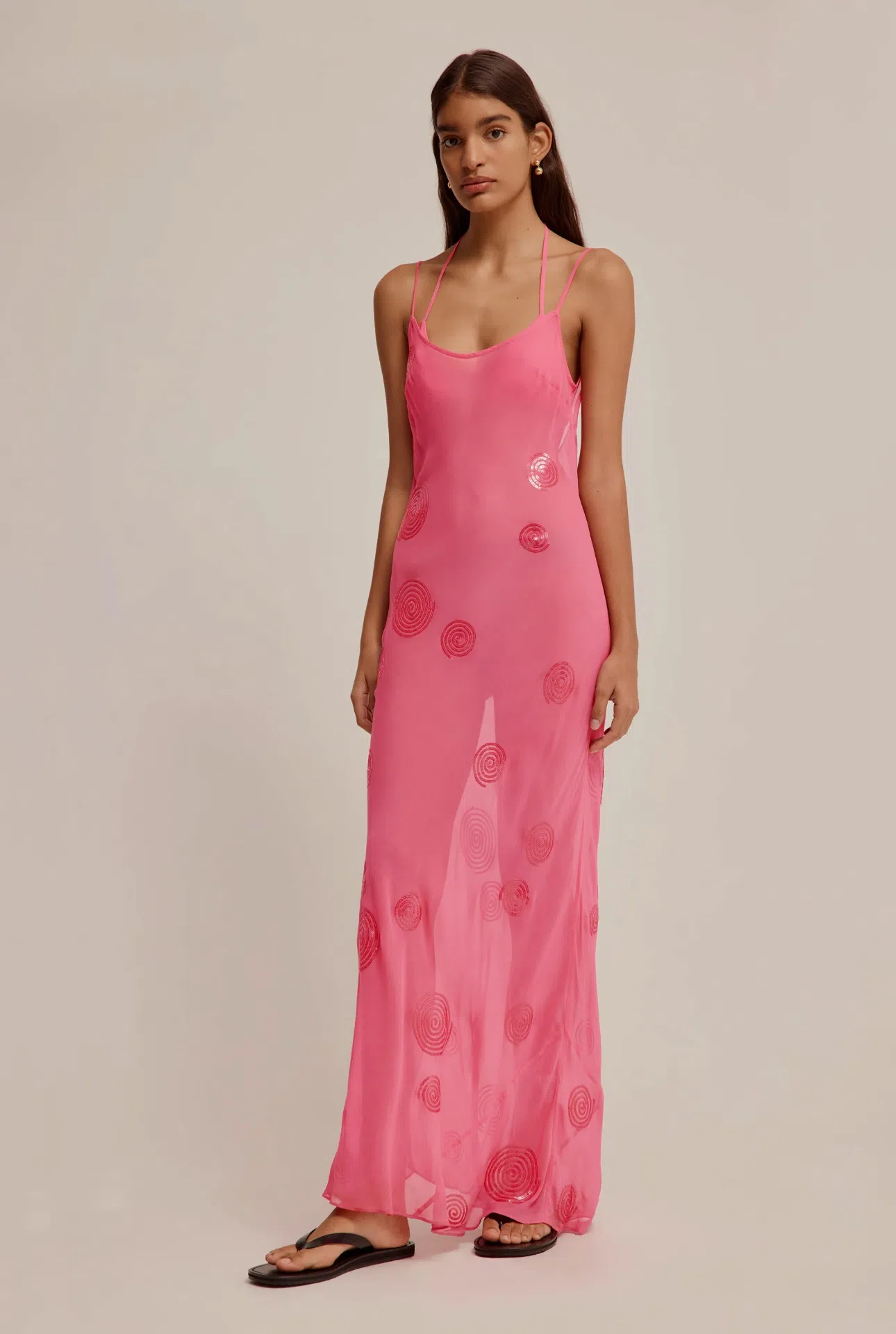 Sidney - Pink Sheer Gown, Afterpay, Zip Pay, Sezzle