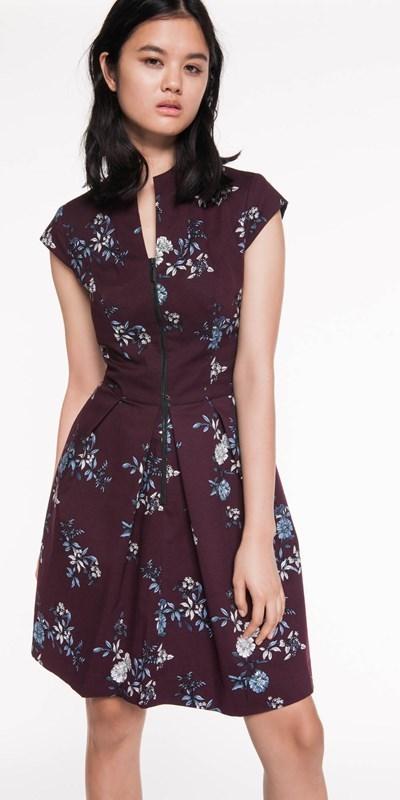 cue zip front dress