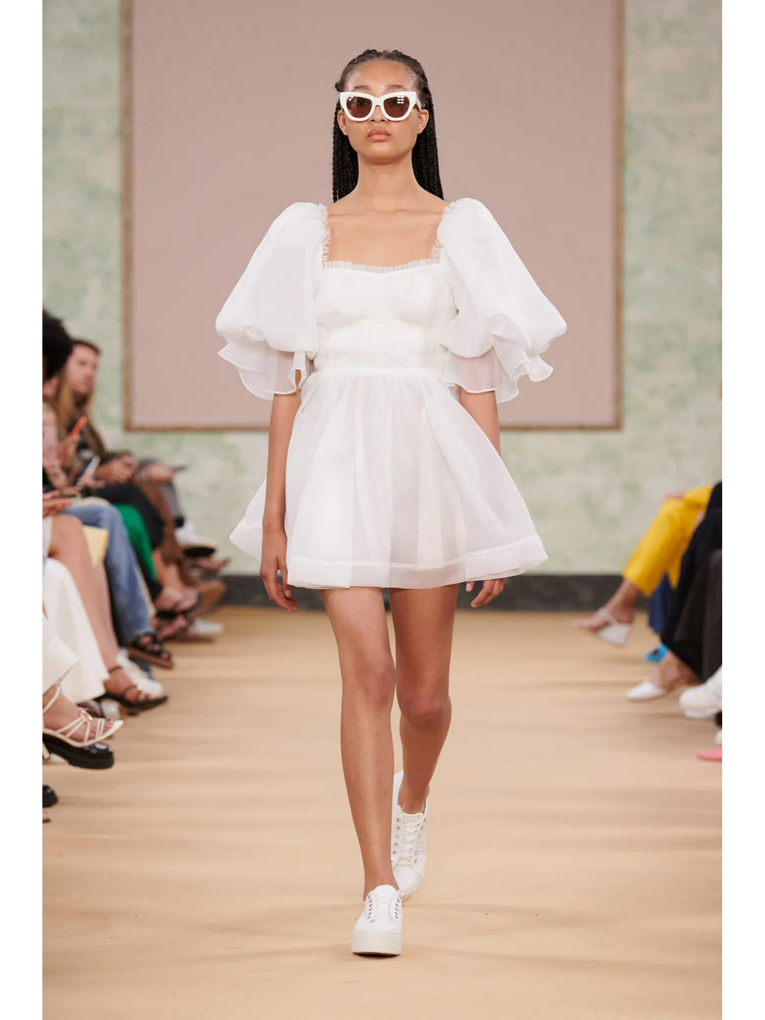 Aje Astrid Tie Back Mini Dress Ivory Size AU The Volte