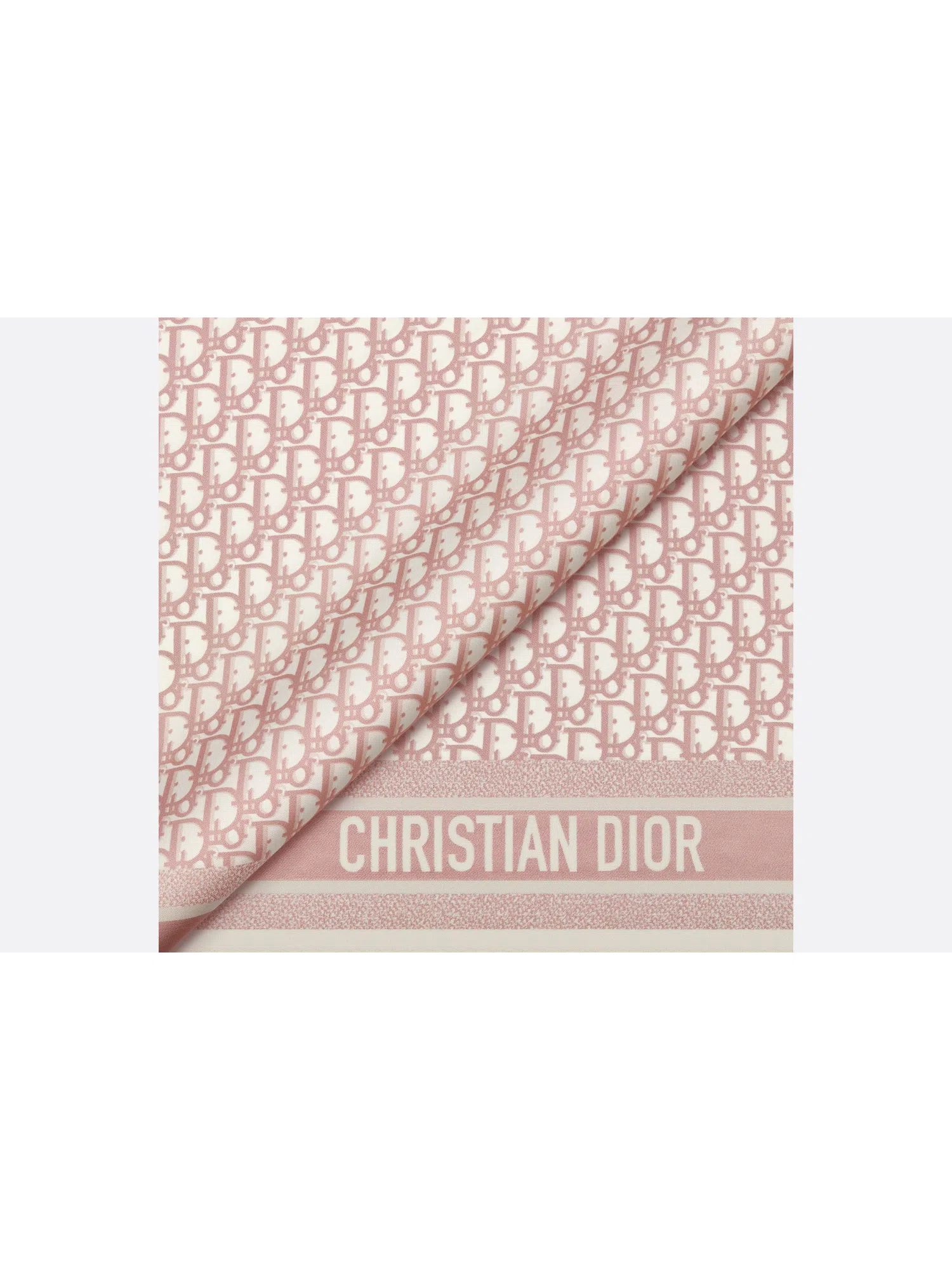 Dior Scarf Oblique Diortwin 90 Square Grey/Pink The Volte