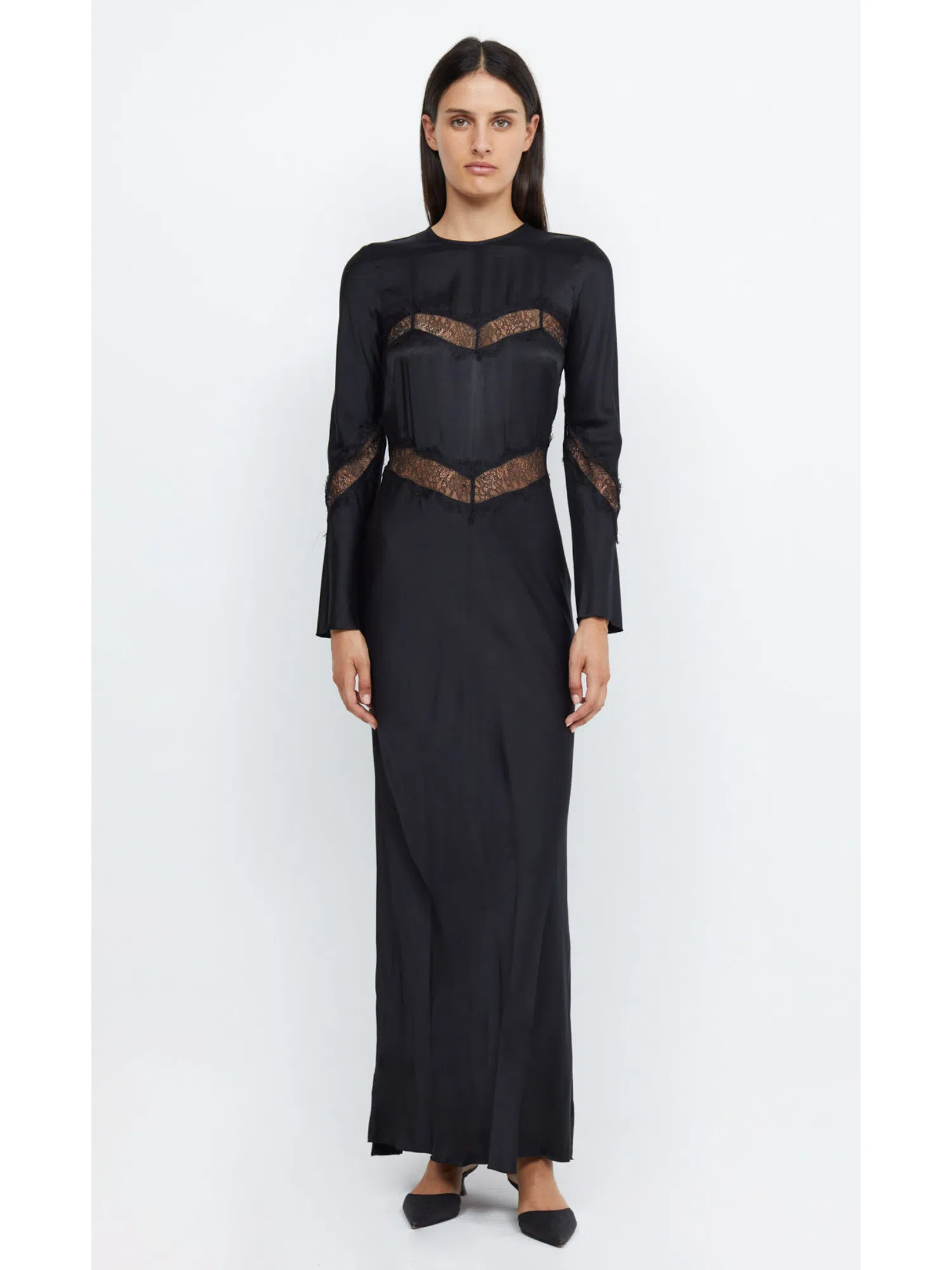 Bec & Bridge Spencer Lace Long Sleeve Maxi Dress Black Size AU 10 | The  Volte