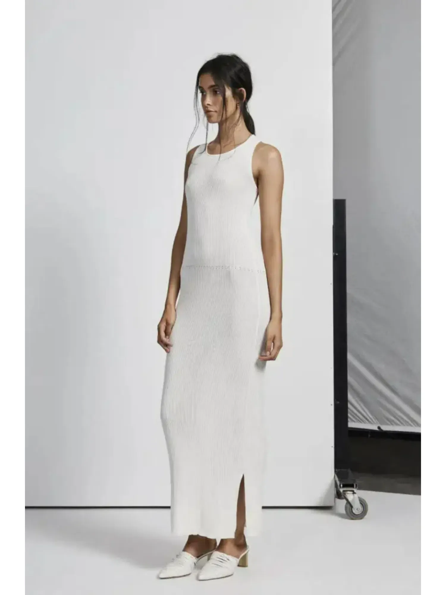 sir the label marcelle open back midi dress Sir The Label Marcelle Open Back Midi Knit Dress