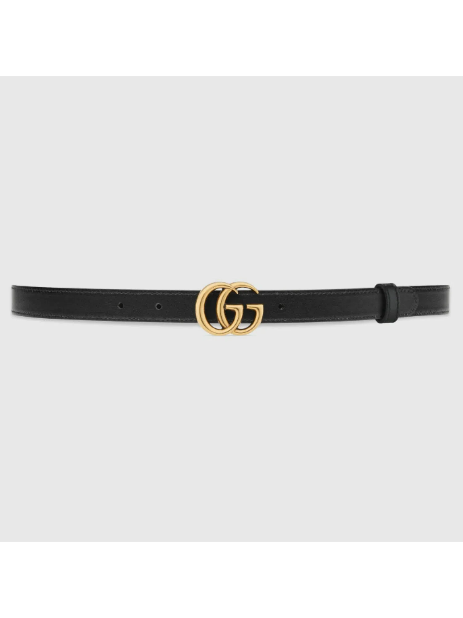 Gucci GG Marmont Reversible Thin Belt Black The Volte