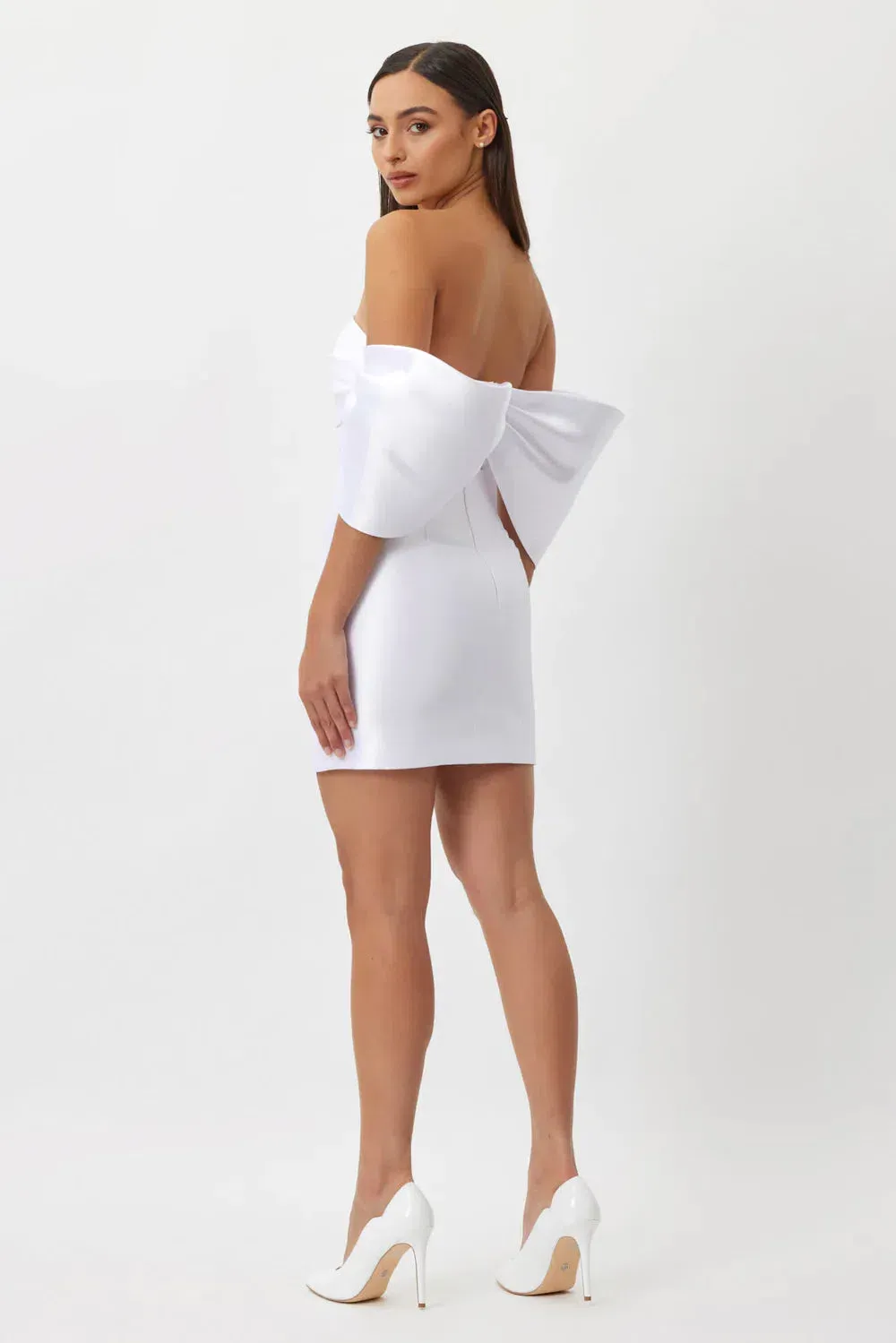 aje lotus shirt dress Lotus Shirt Mini Dress | Ivory