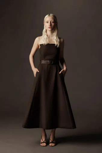 country road brown dress