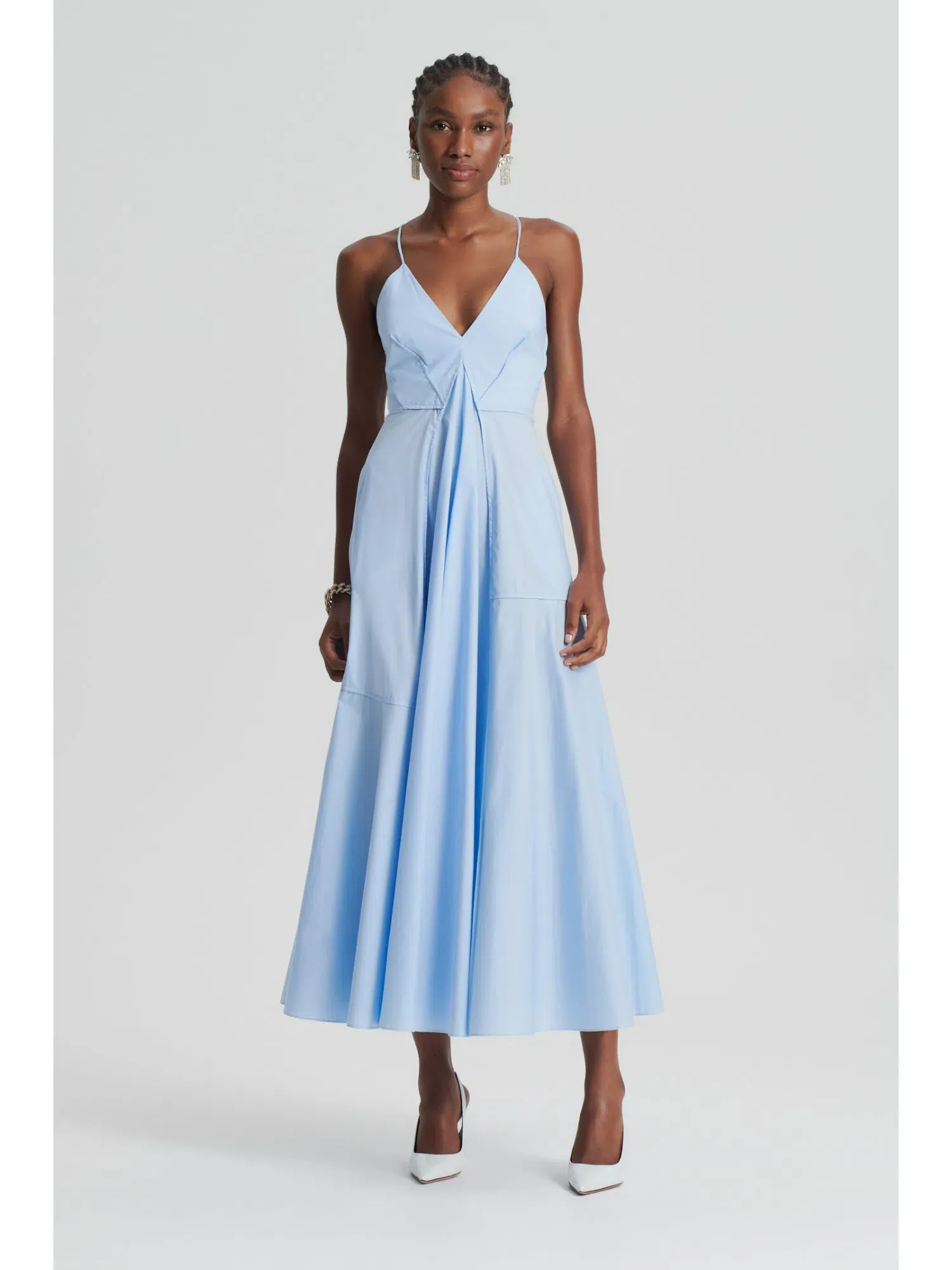 blue scanlan theodore dress Elizabeth Tiered Ruffle Maxi Dress • Shop American Threads Women's Trendy  Online Boutique