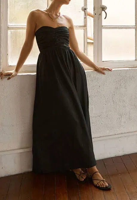 horrid bridesmaid dresses Dissh Malta Linen Ring Maxi Dress main image 0