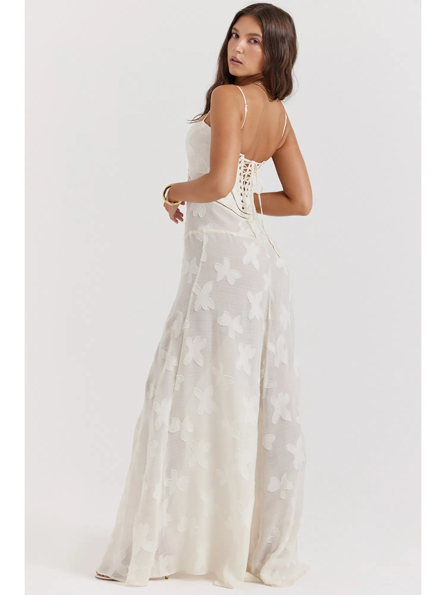 Rent HOUSE OF CB Seren Maxi (Vintage White) dress