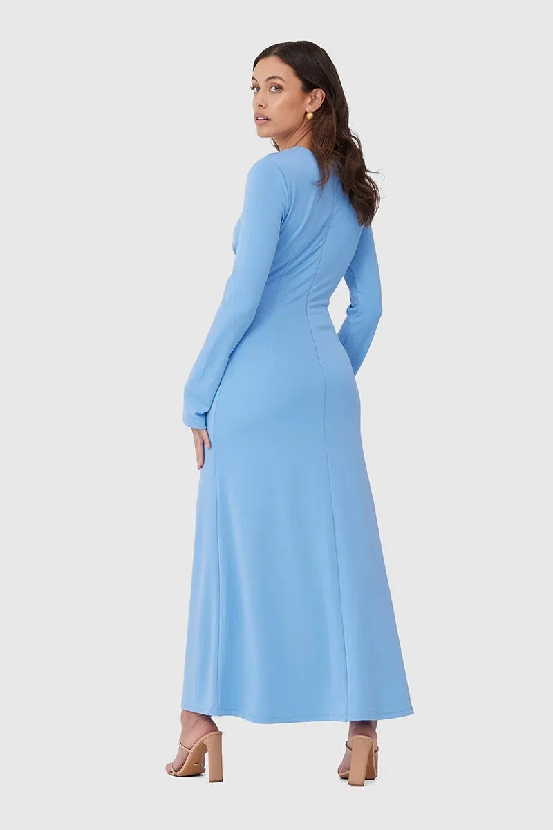 c meo collective blue dress Sky Blossom Gown– Teuta Matoshi main image 0