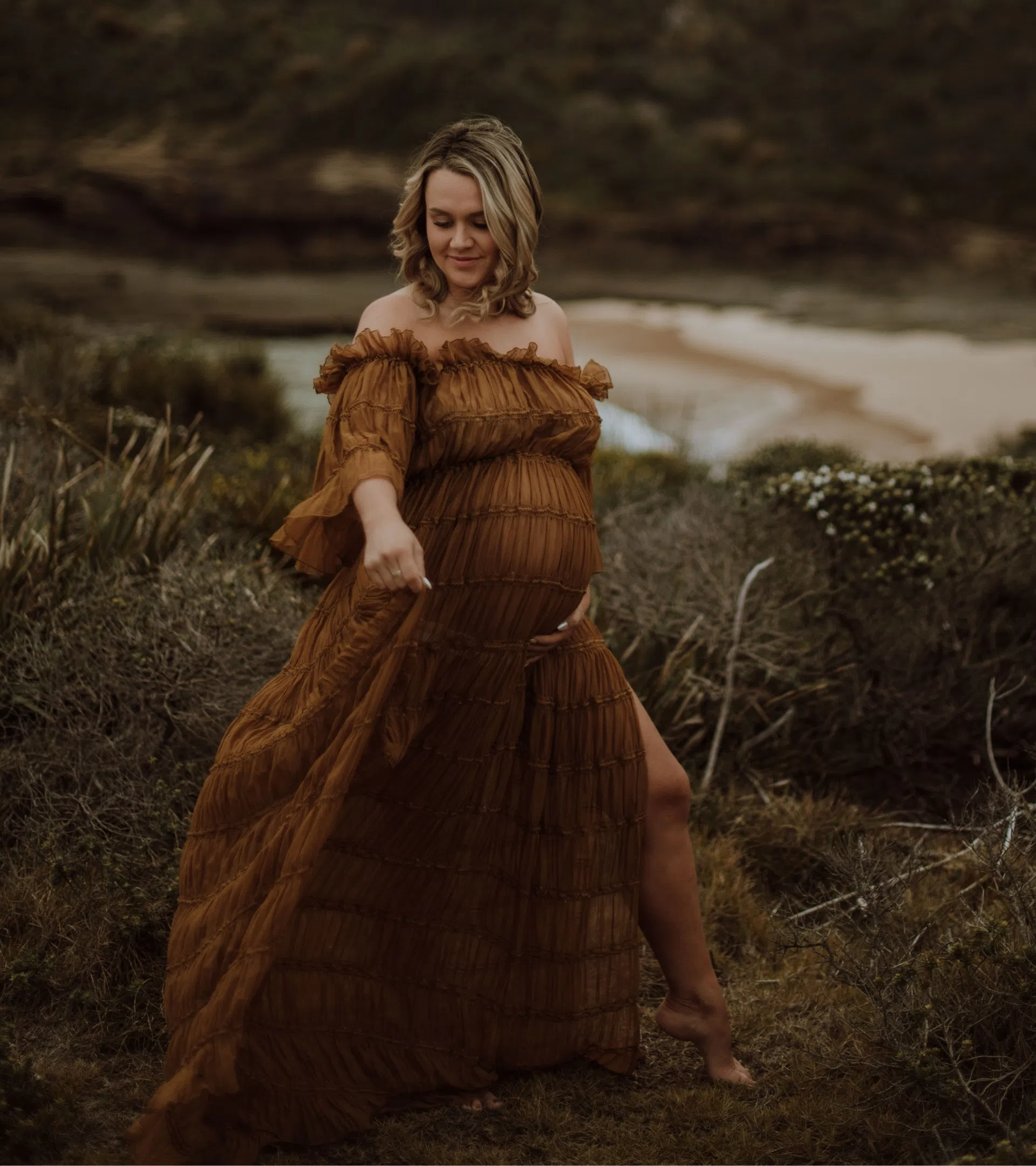The Ultimate Odd Muse Strapless Midi Dress Brown XXL | The Volte The Ultimate Odd Muse Strapless Midi Dress Brown XXL | The Volte