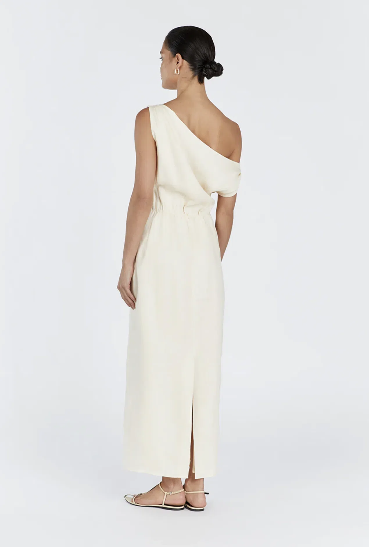 Dissh Cass Buttermilk Linen Midi Dress | The Volte