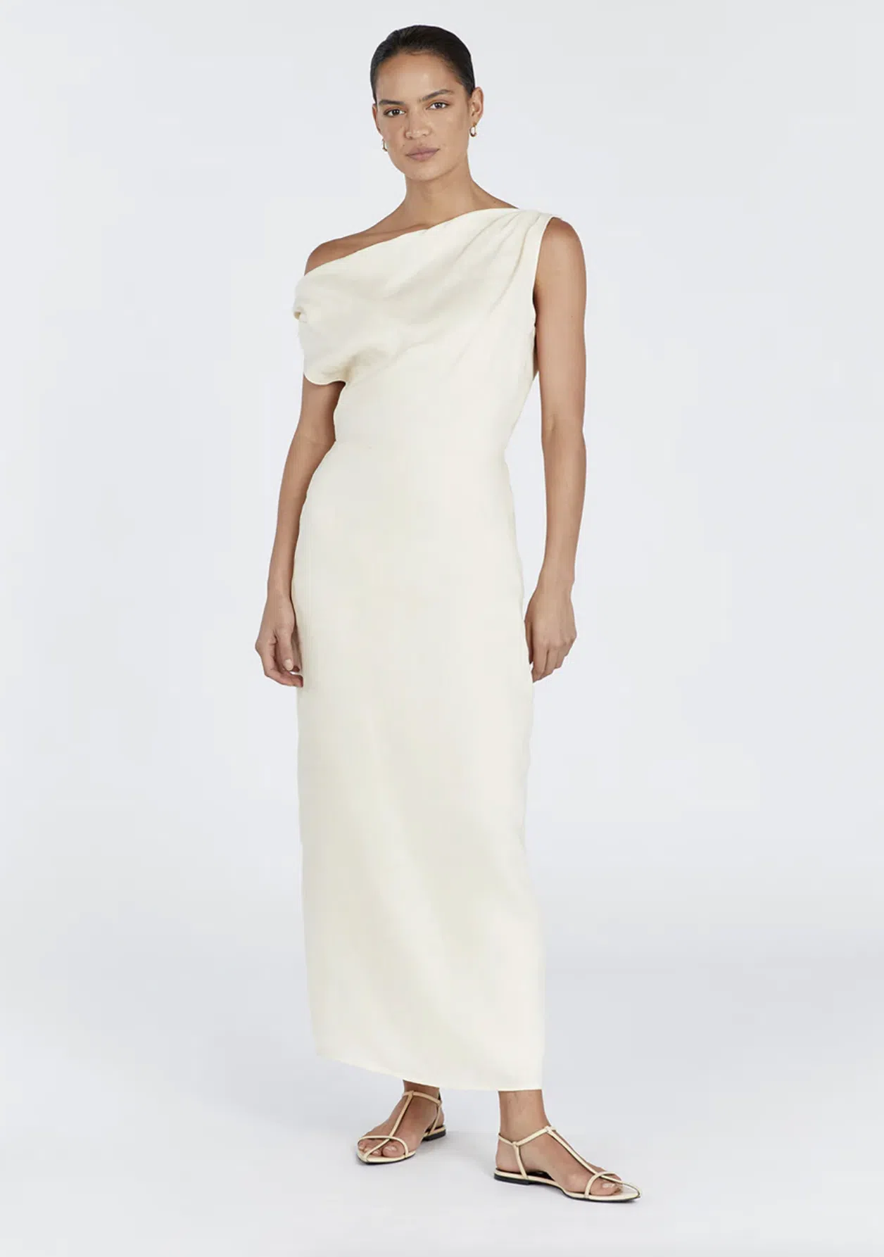 Dissh Cass Buttermilk Linen Midi Dress | The Volte