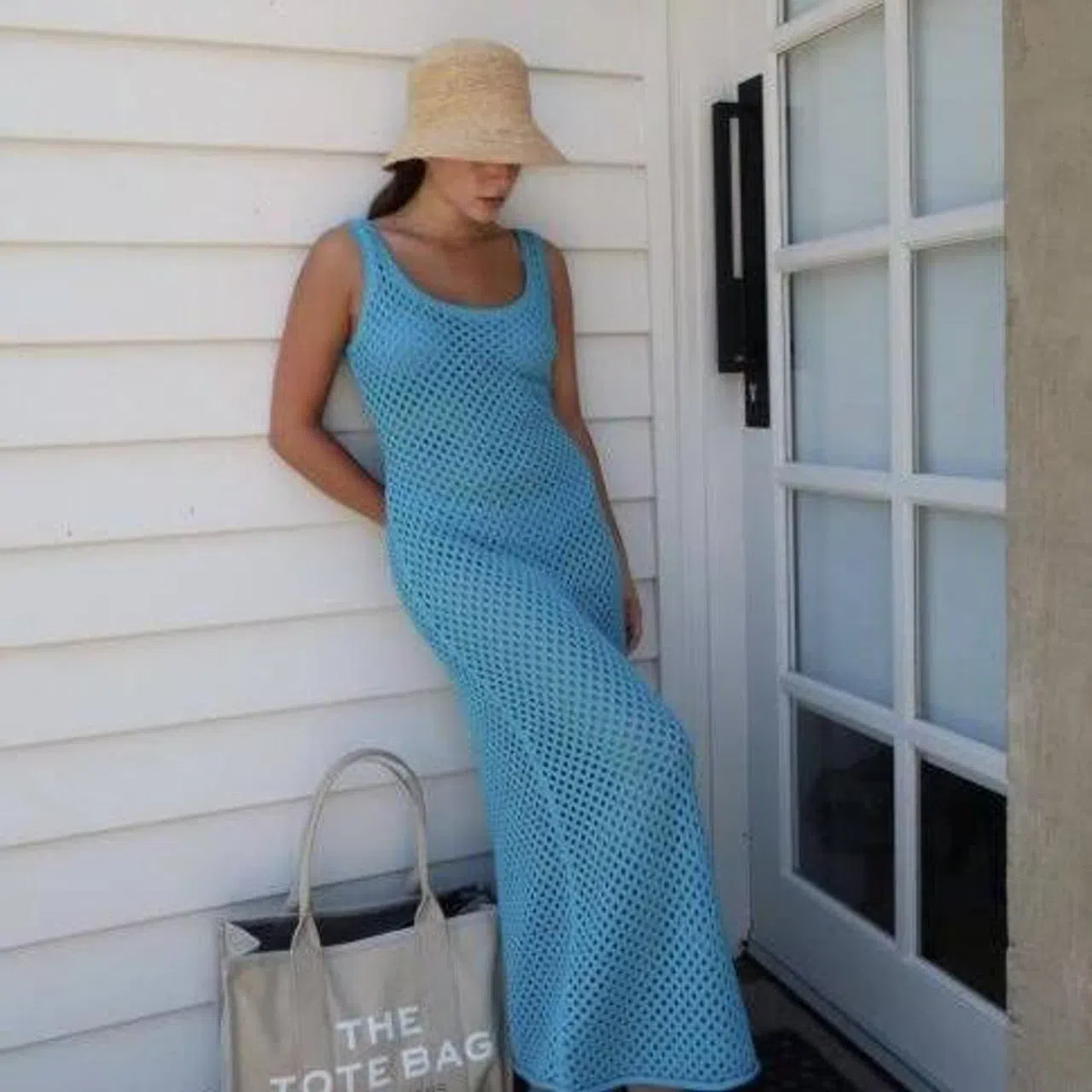 Venroy Blue Crochet Tank Dress Blue Size XS / AU 8 | The Volte Venroy Blue Crochet Tank Dress Blue Size XS / AU 8 | The Volte