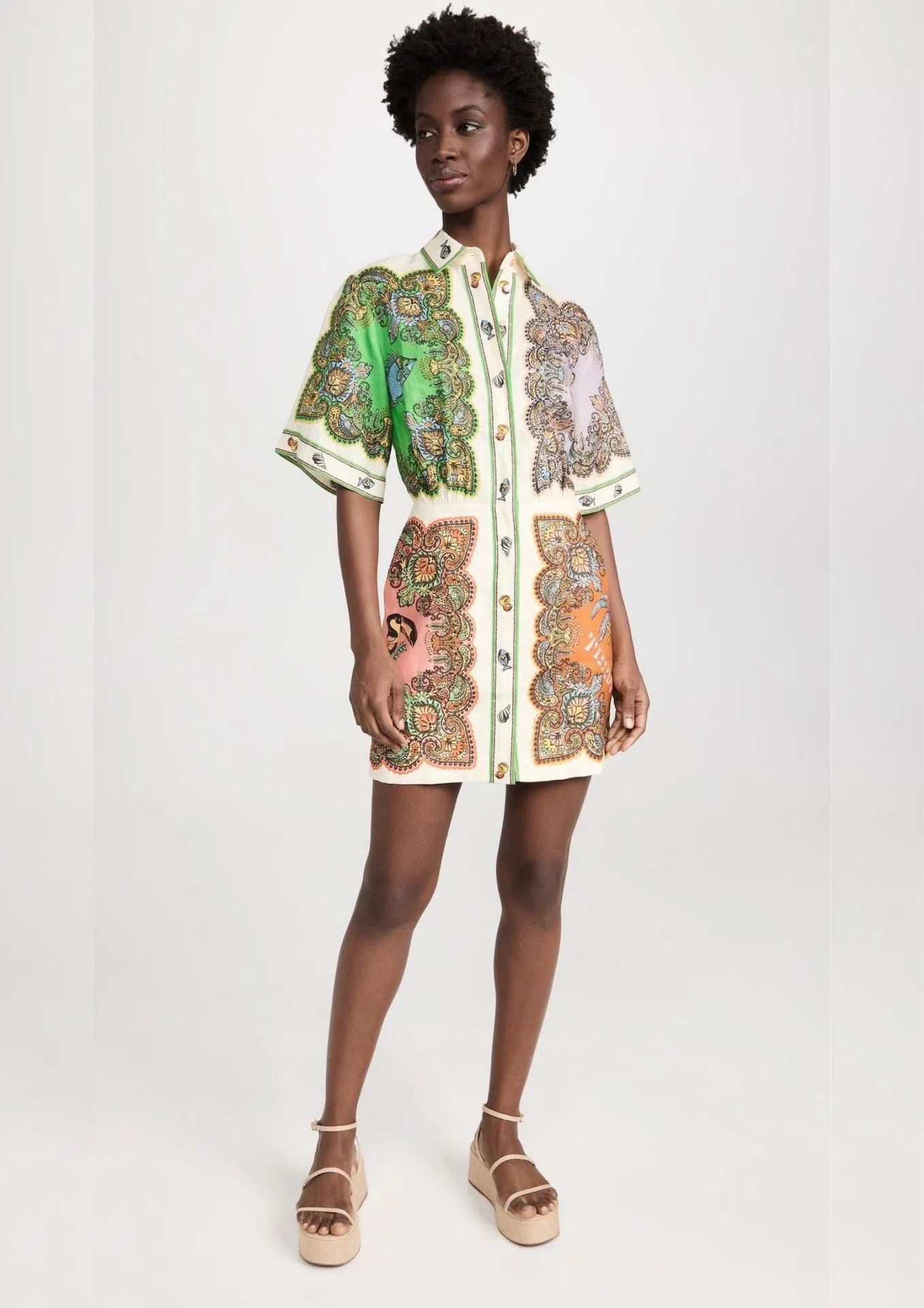 Alemais Trippy Troppo Mini Dress Multi Size 14 The Volte