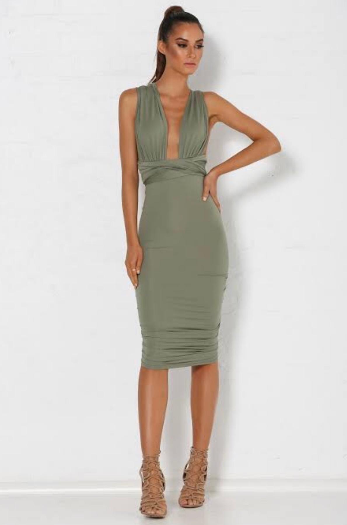 A.L.C Aries Pleated Gown Green Size 10 | The Volte