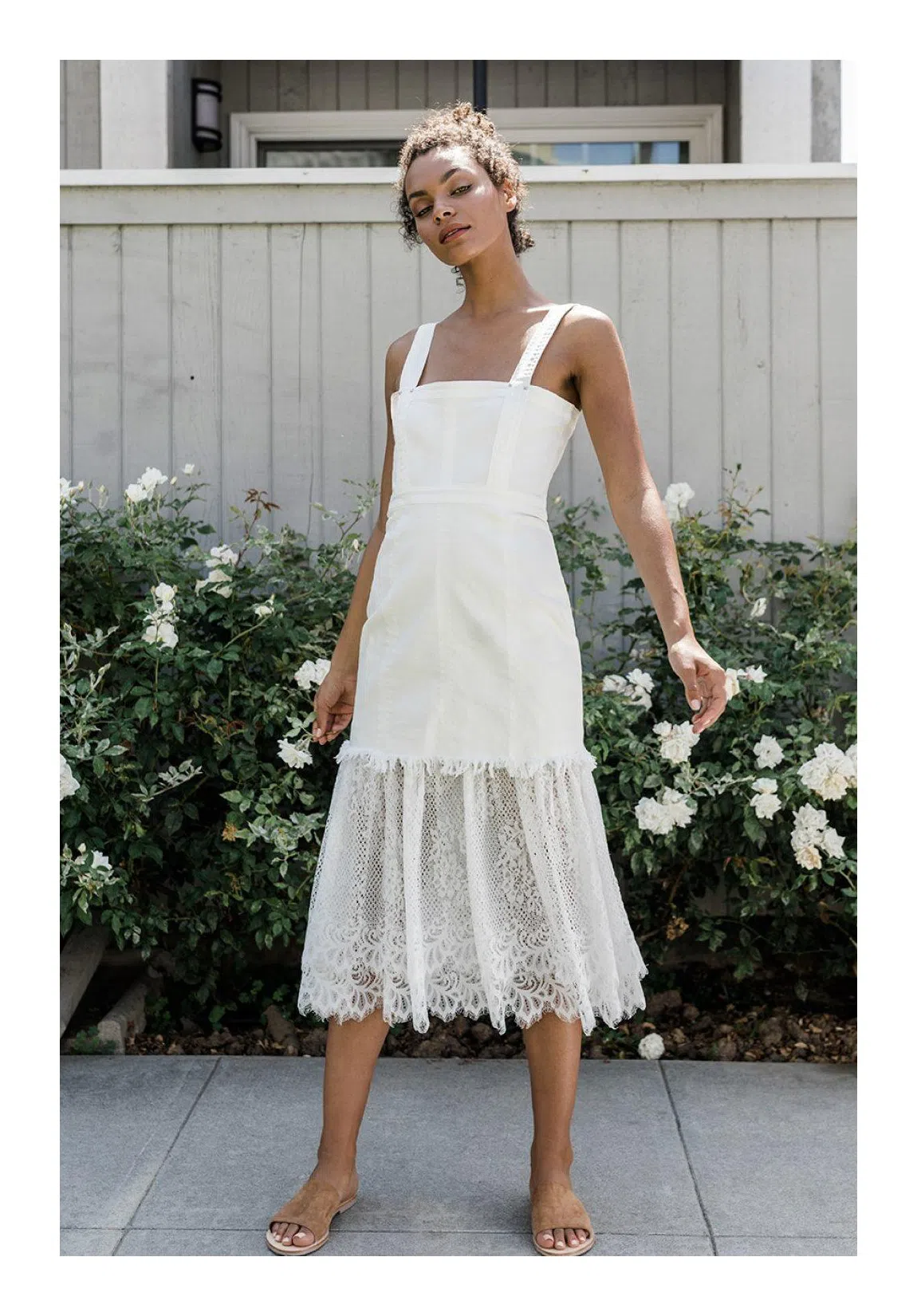 Helsa Faille Halter Mini Dress White Size S / AU 8 | The Volte