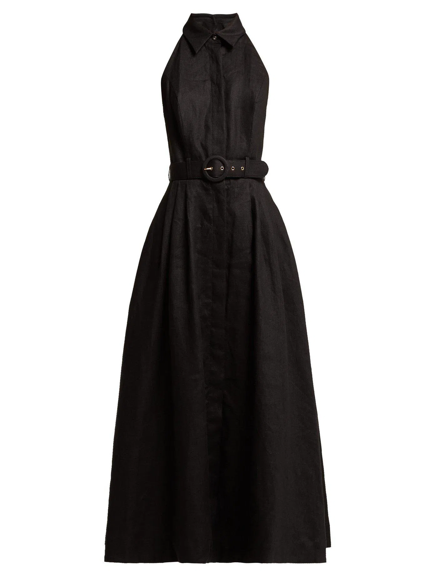 Zimmermann Primrose Halter Midi Dress Black Size 1 / AU 10 | The Volte