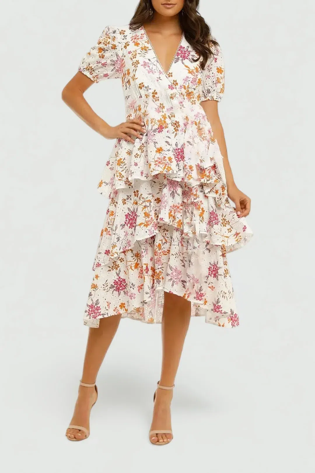 Zimmermann The Cascadian Lace Midi Dress in Spliced Size 3 Au 14 | The Volte