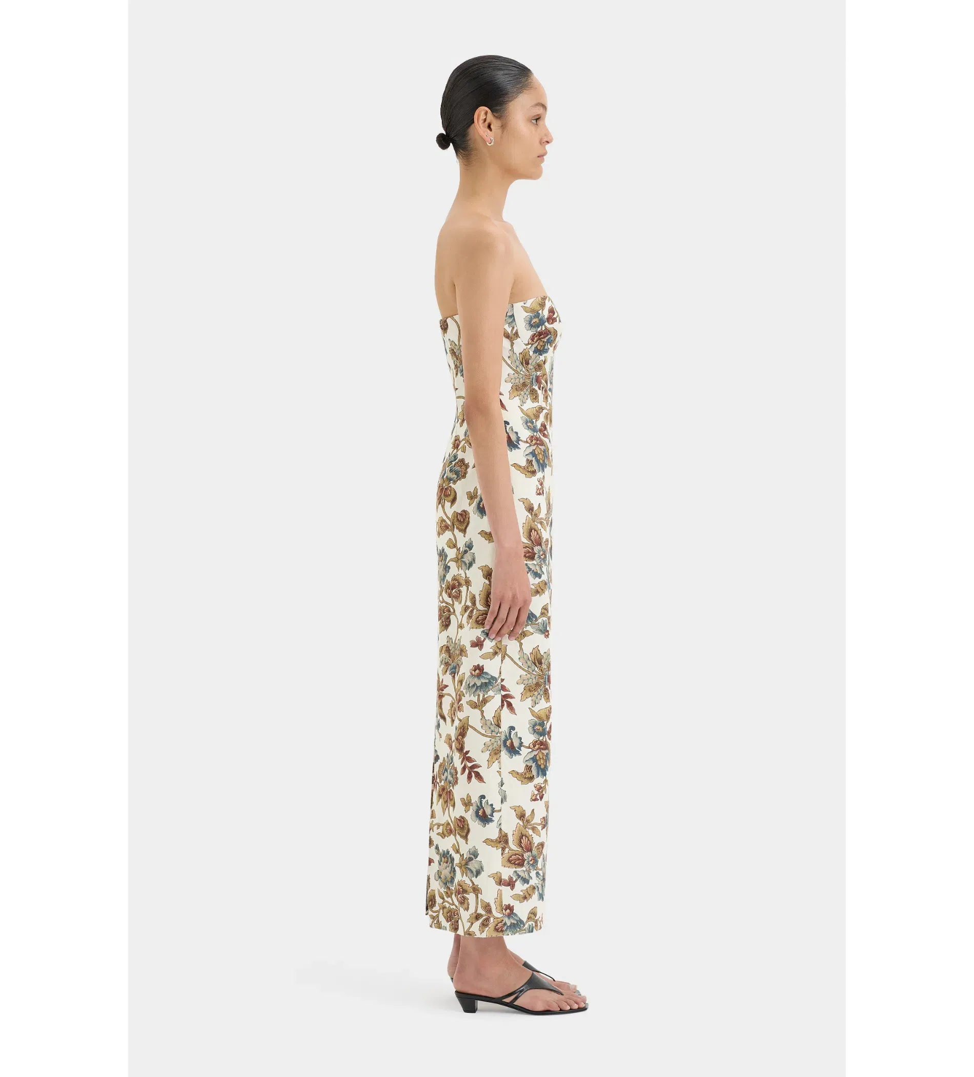 sir eleanora column midi dress Sir. Eleanora Column Midi Dress In Viola Print - 60% Off