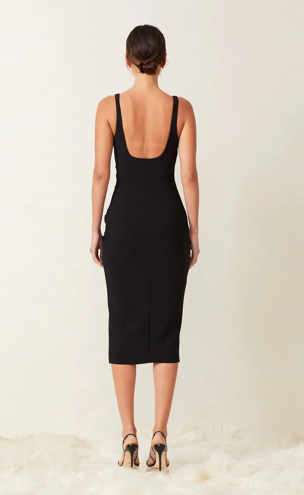 Bec & Bridge Karina Tuck Midi Dress in Black Size XS / AU 6 | The Volte
