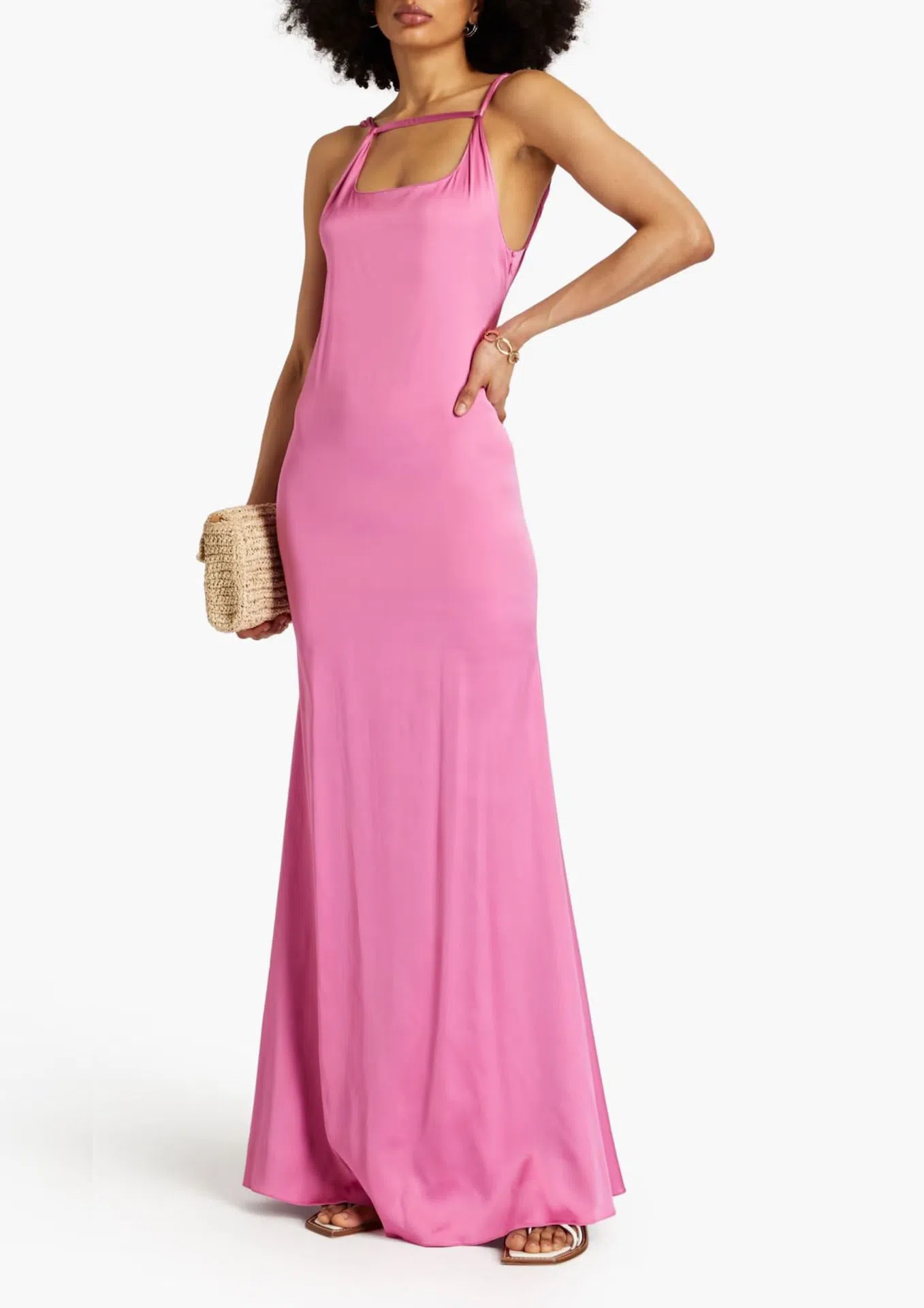 Jaquemus La Robe Mentalo Gown Pink Size FR 38 / AU 10 | The Volte