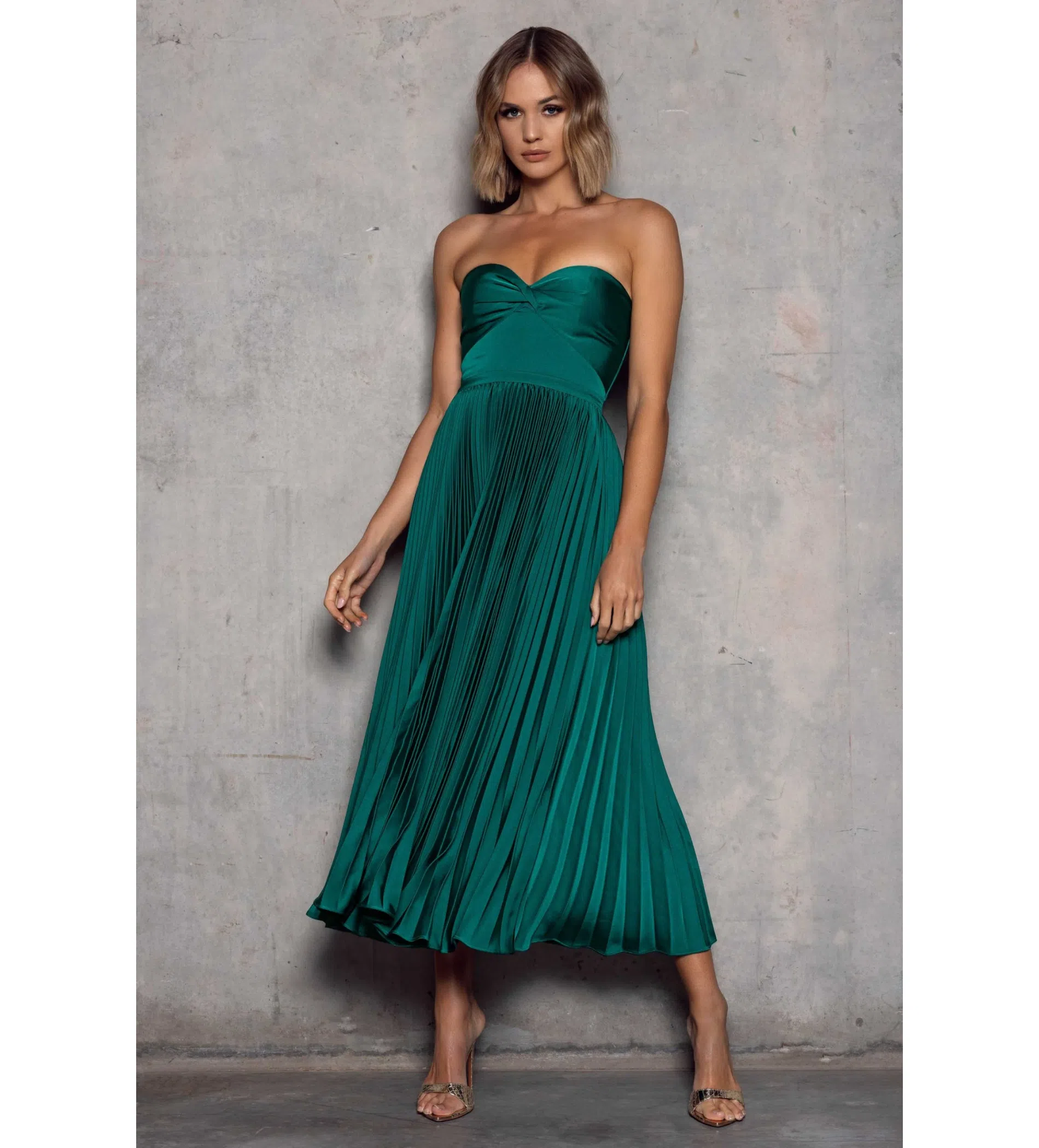 Elle Zeitoune Hailey Dress in Emerald Green Size 12 The Volte