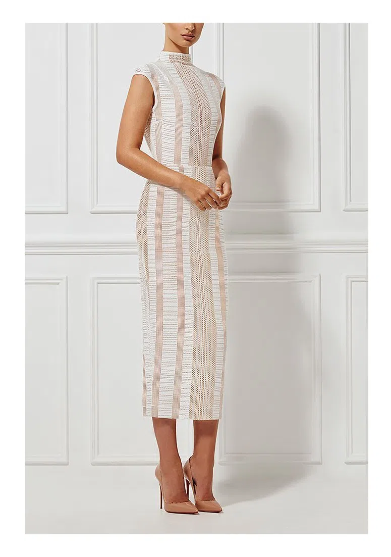 MISHA Chiara Lace Milk Dress White Size 6/XS | The Volte