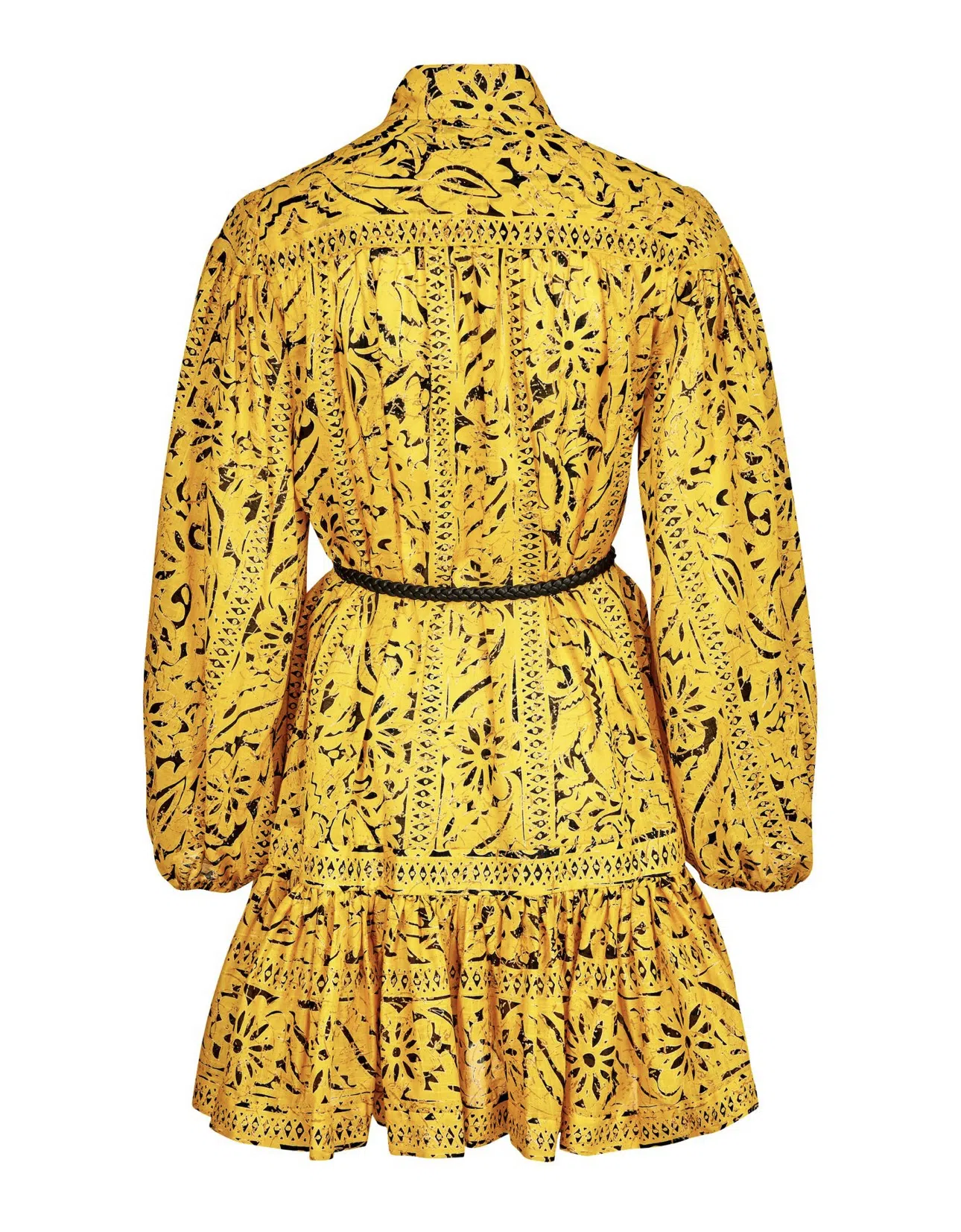 Zimmermann Lulu Drop Waist Dress in Yellow Print Size 3 / AU 14 | The Volte