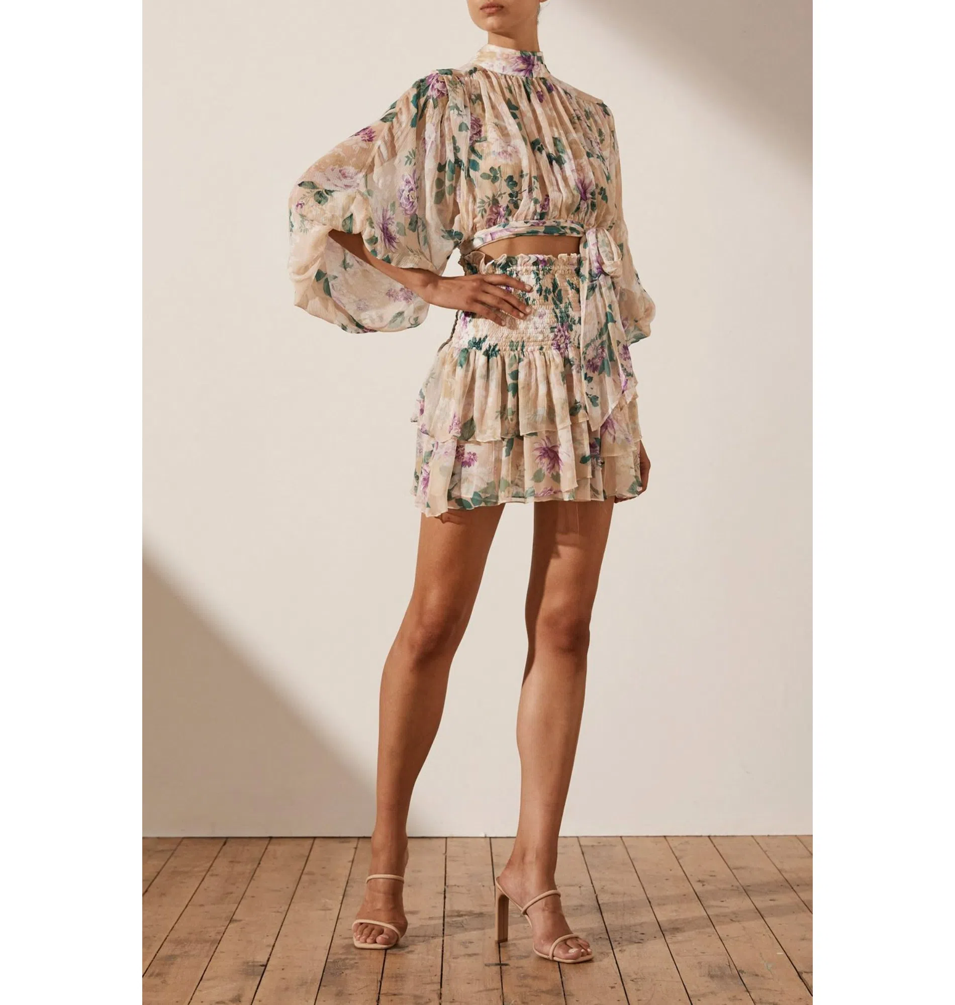 Zimmermann Tiggy Halter Long Dress Print | Size 0 | The Volte